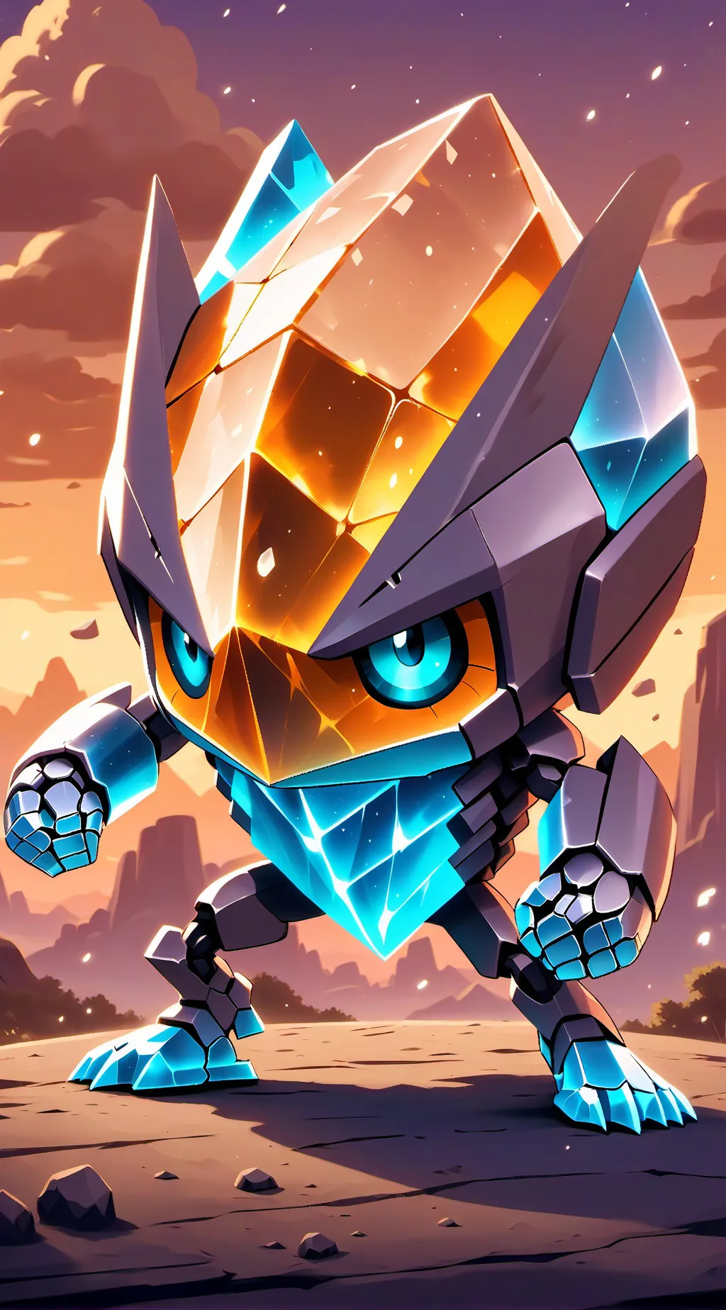 ai character: gem giant background