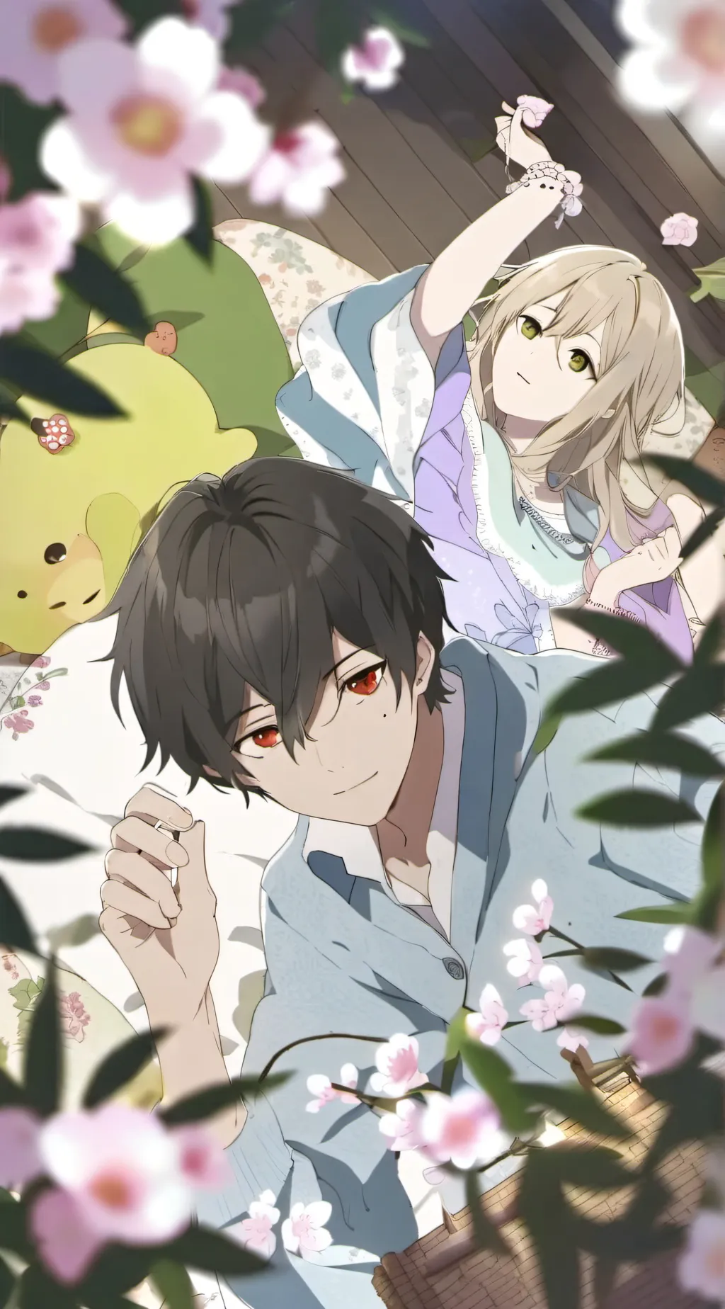 ai character: cursed sleepover  background