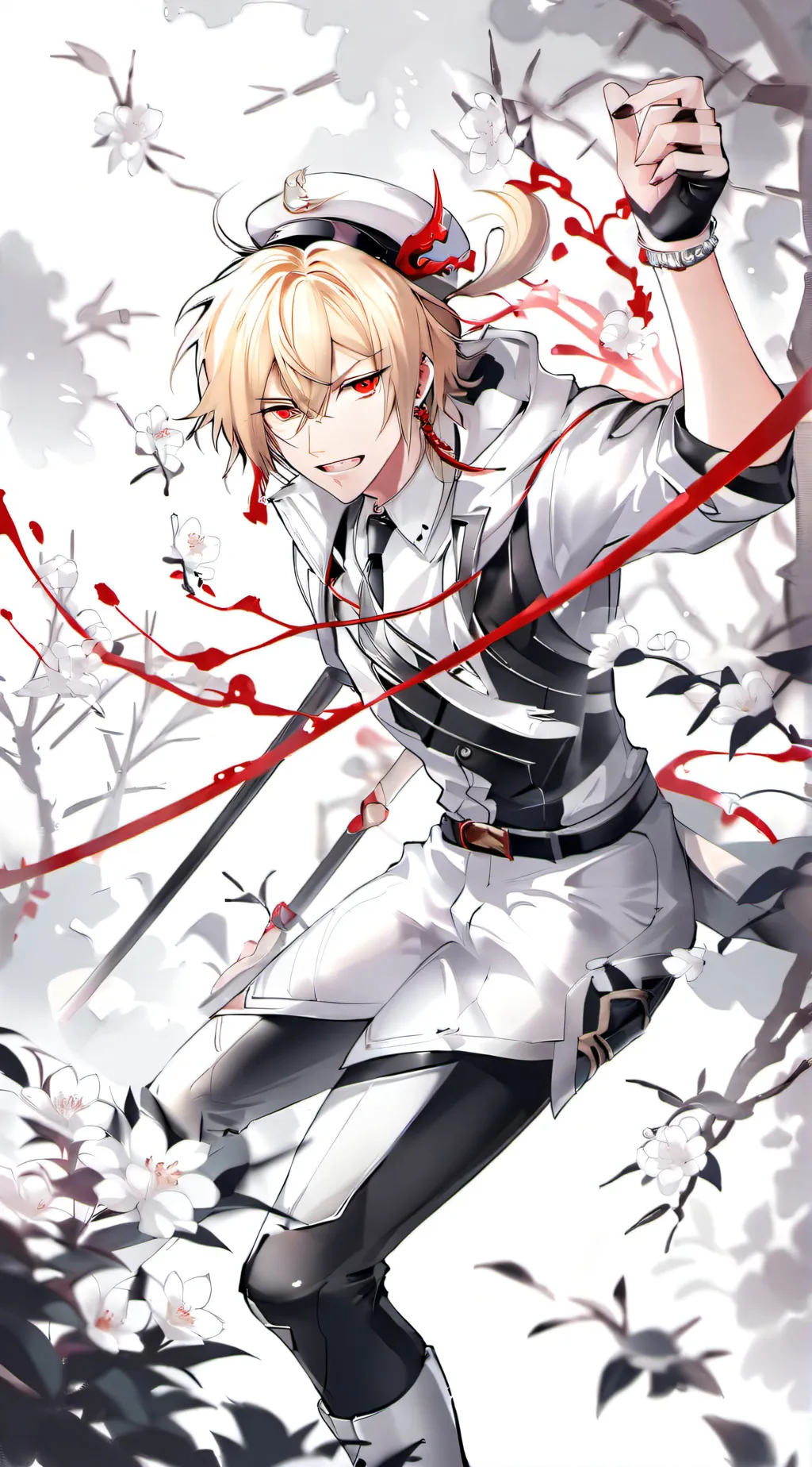 ai character: Katsuki Bakugo background