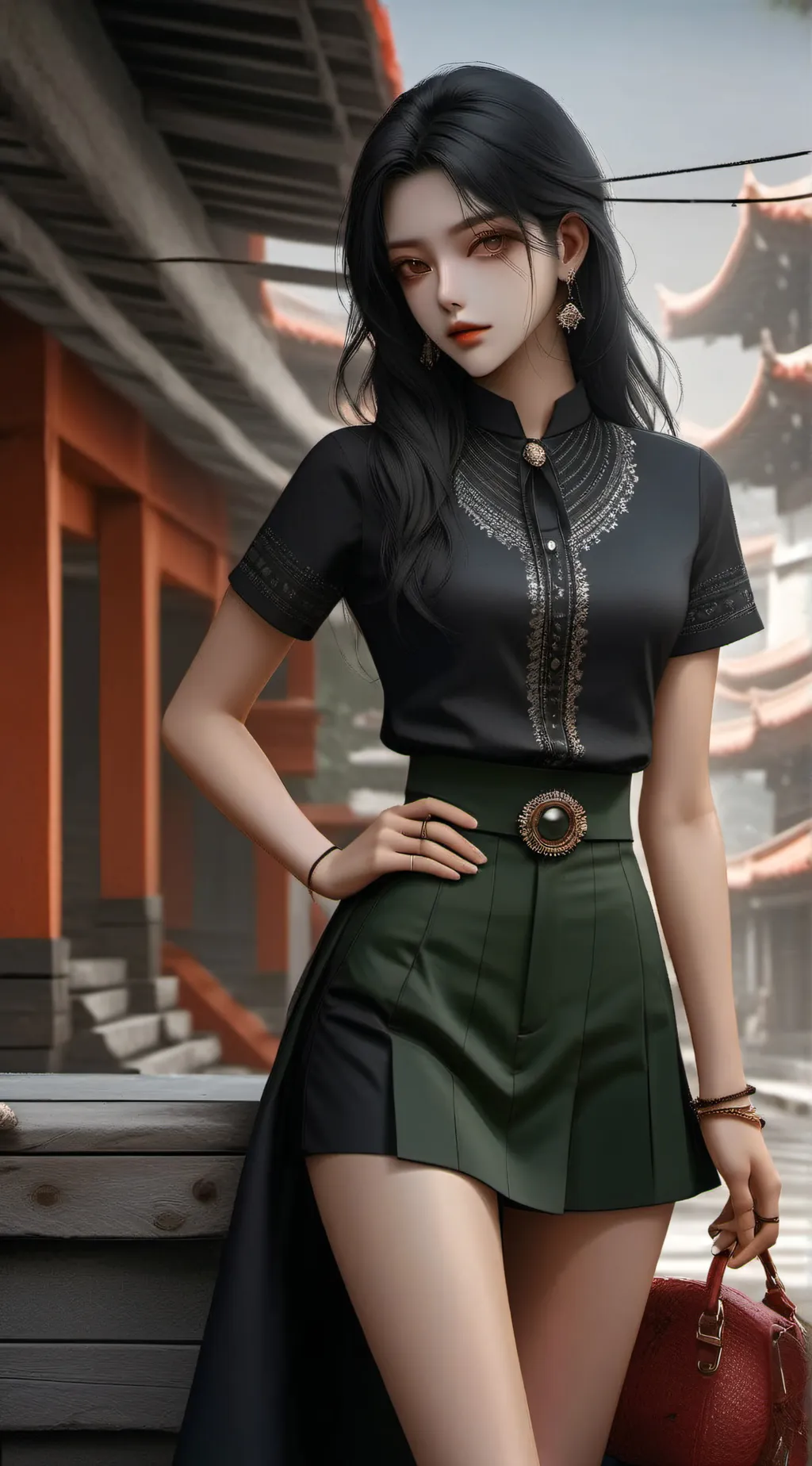 ai character: Rose background