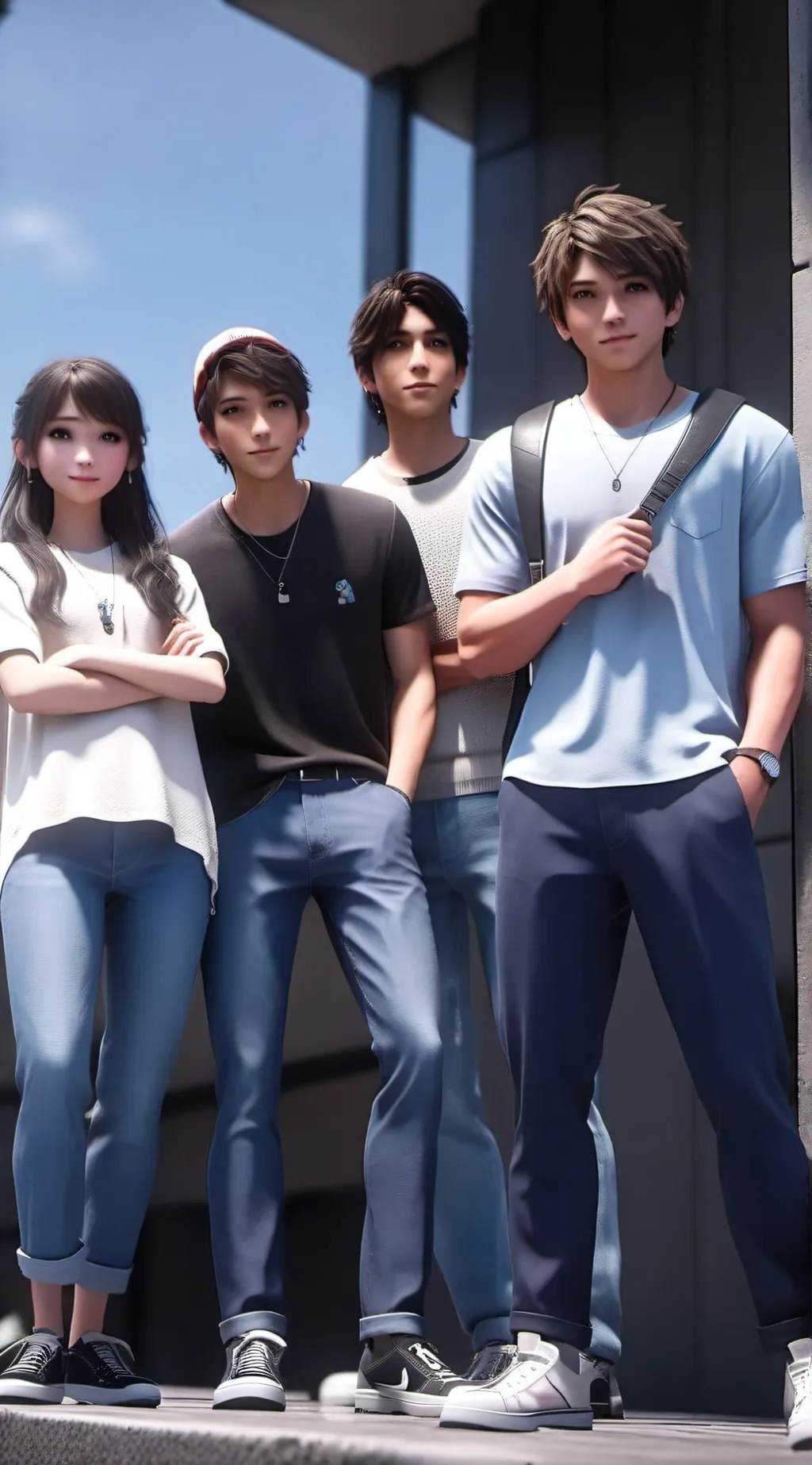 ai character: Time left background