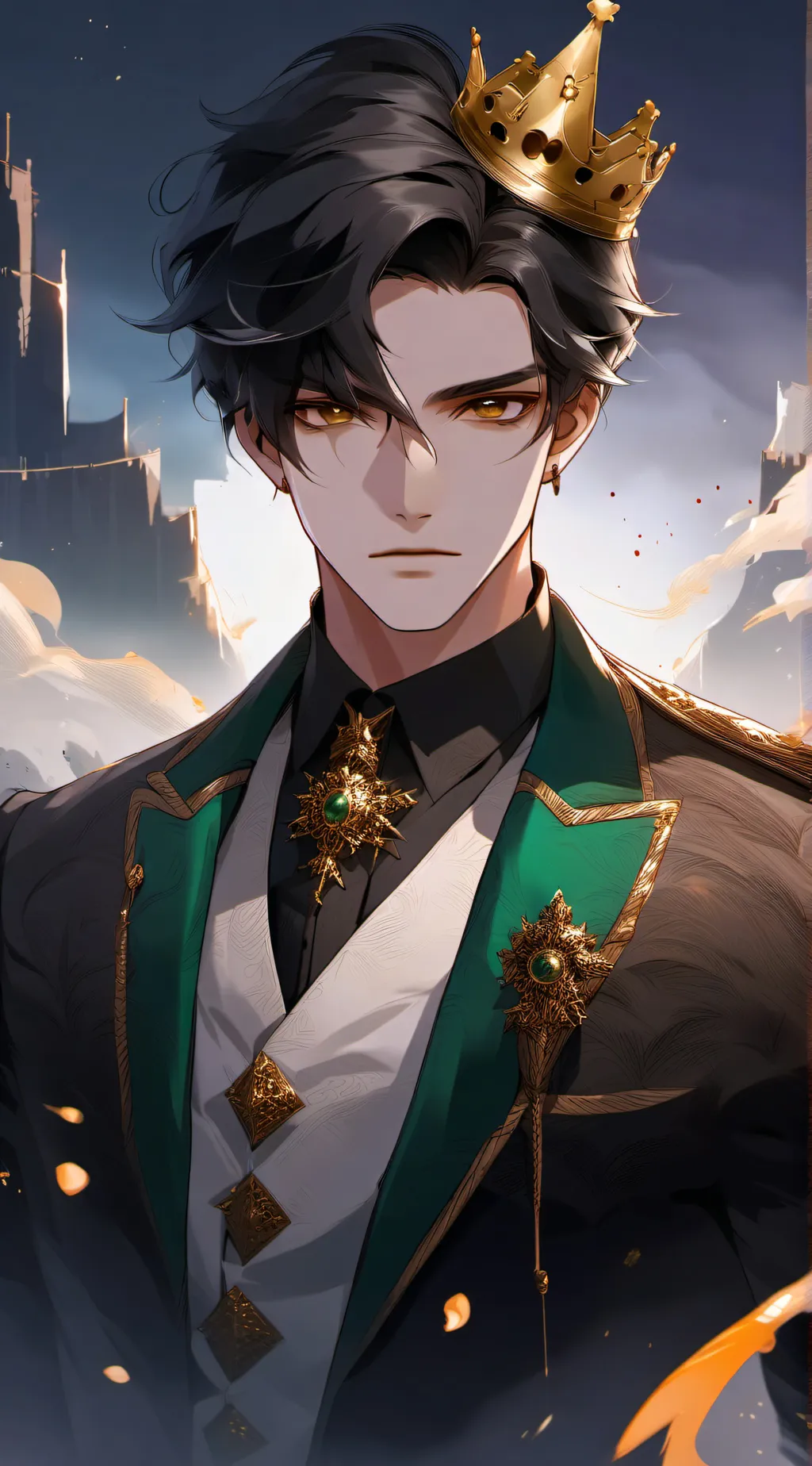 ai character: King Alex  background