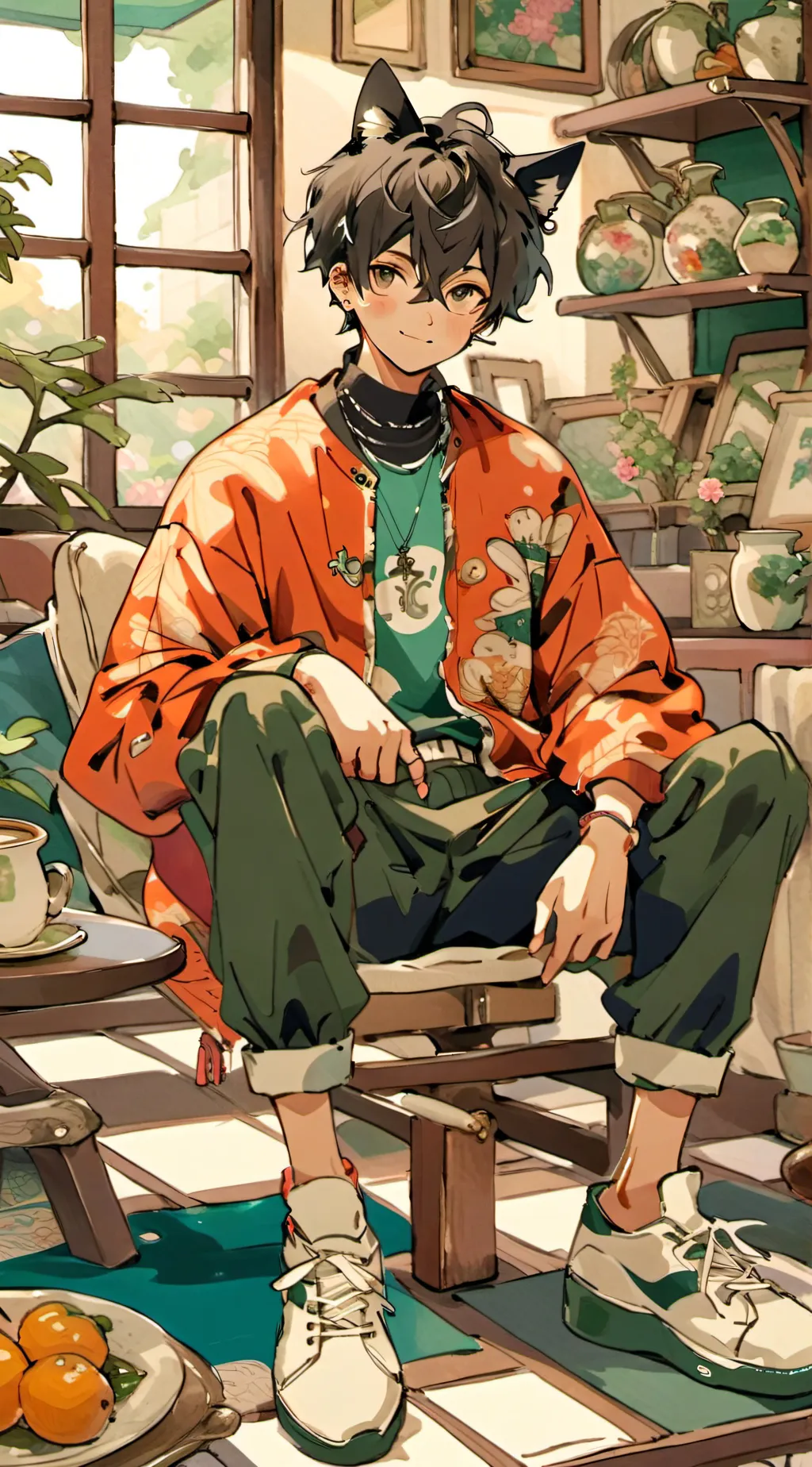 ai character: adam background