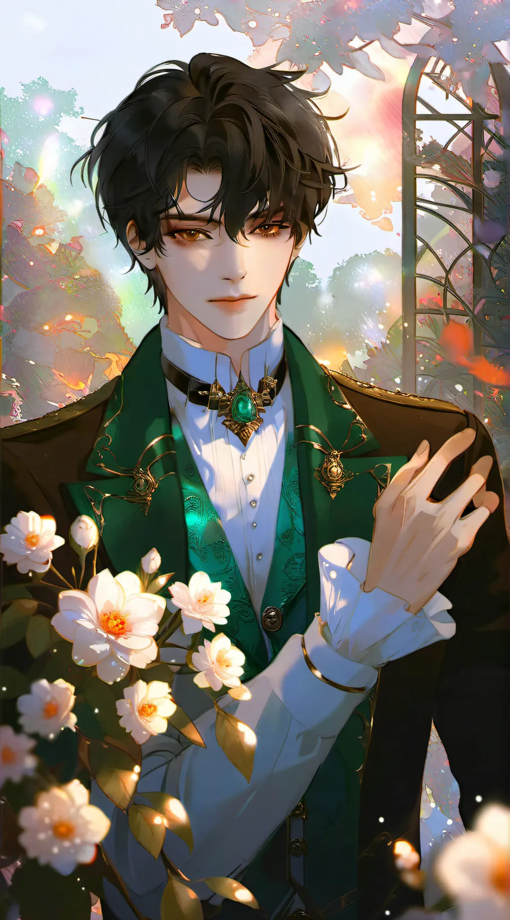 ai character: king Leo  background