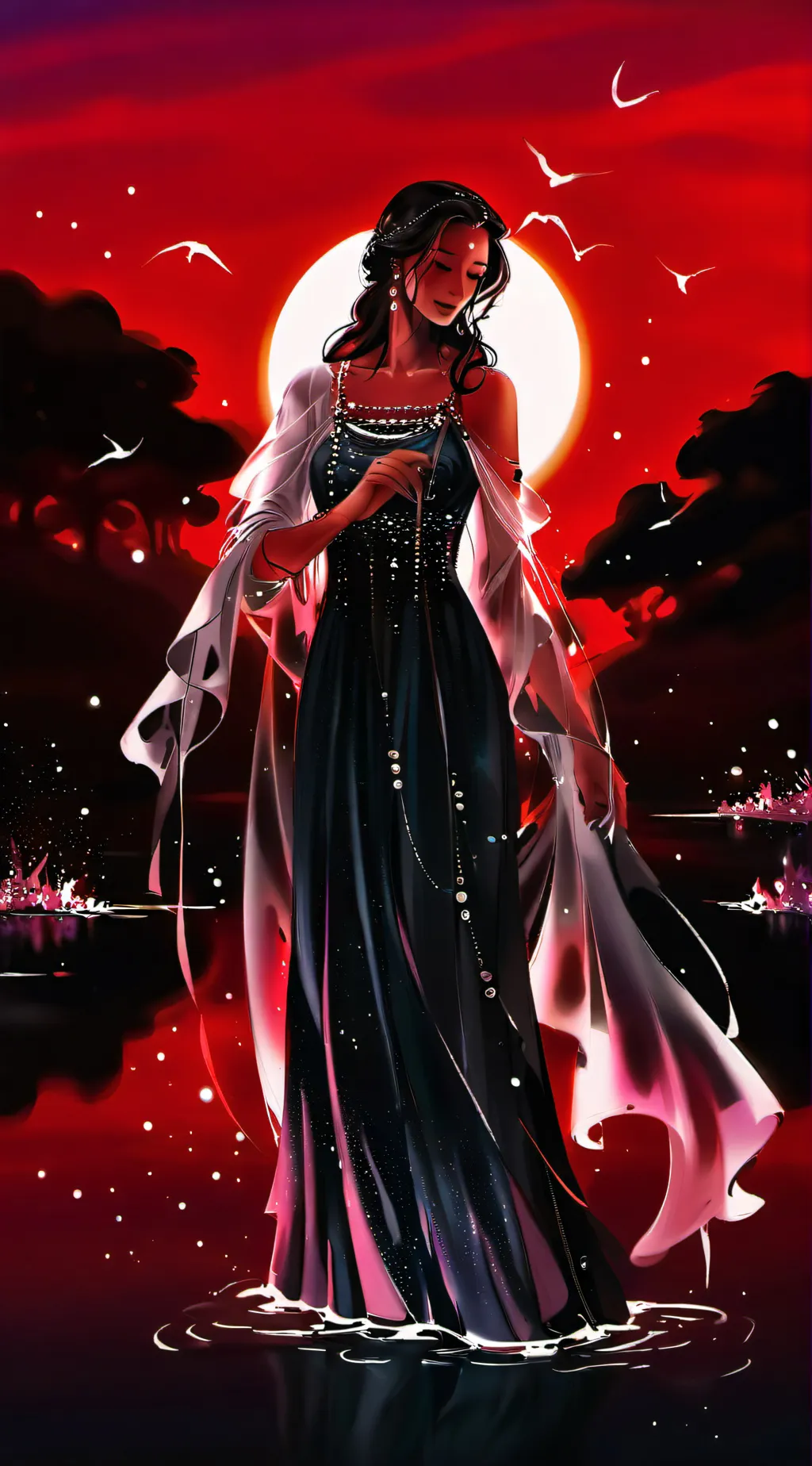 ai character: serenity  background