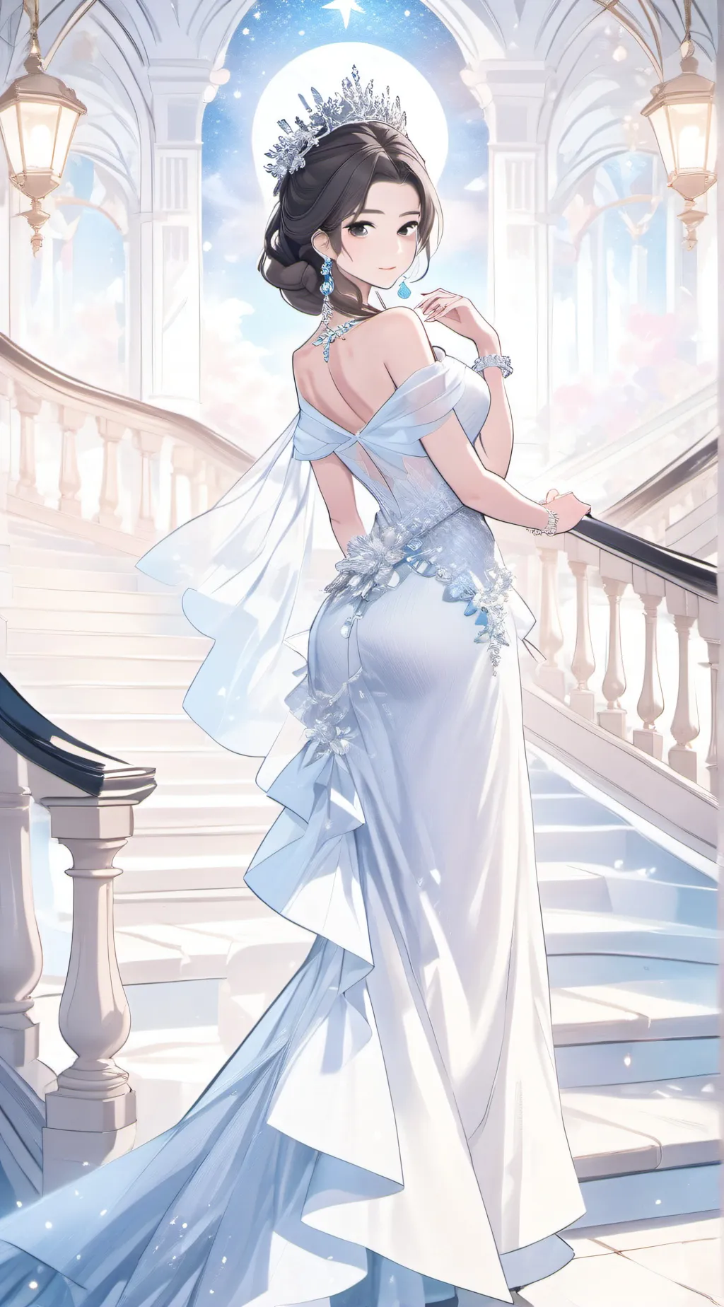 ai character: Mha prom background