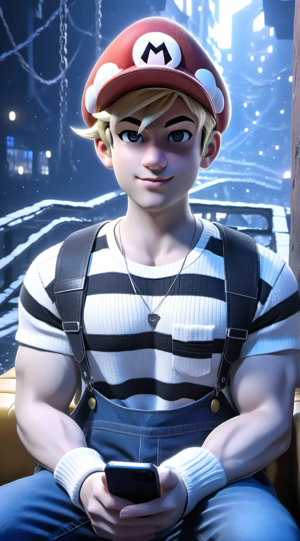 ai character: fir background