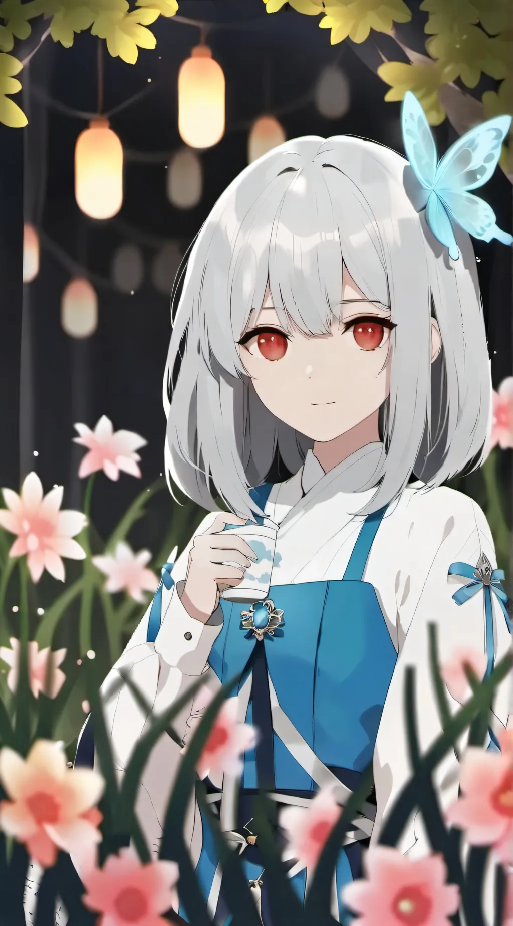 ai character: Hi background