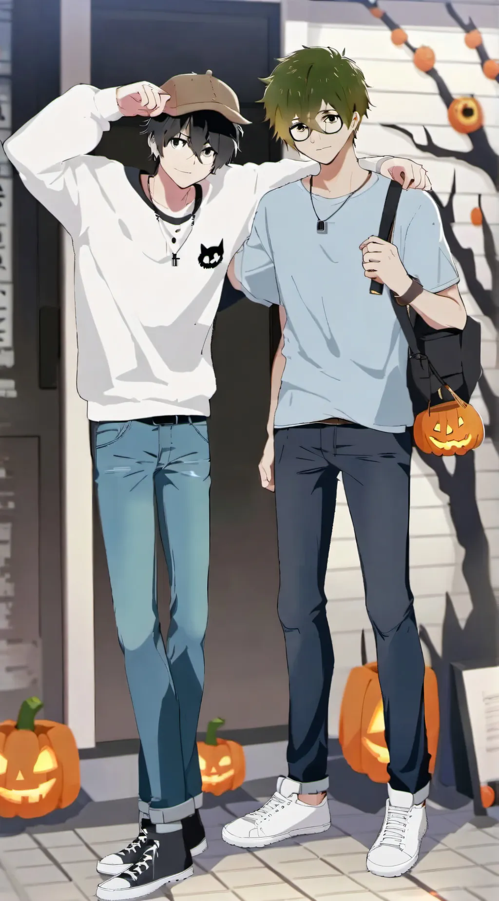 ai character: Eddsworld hw 👻  background