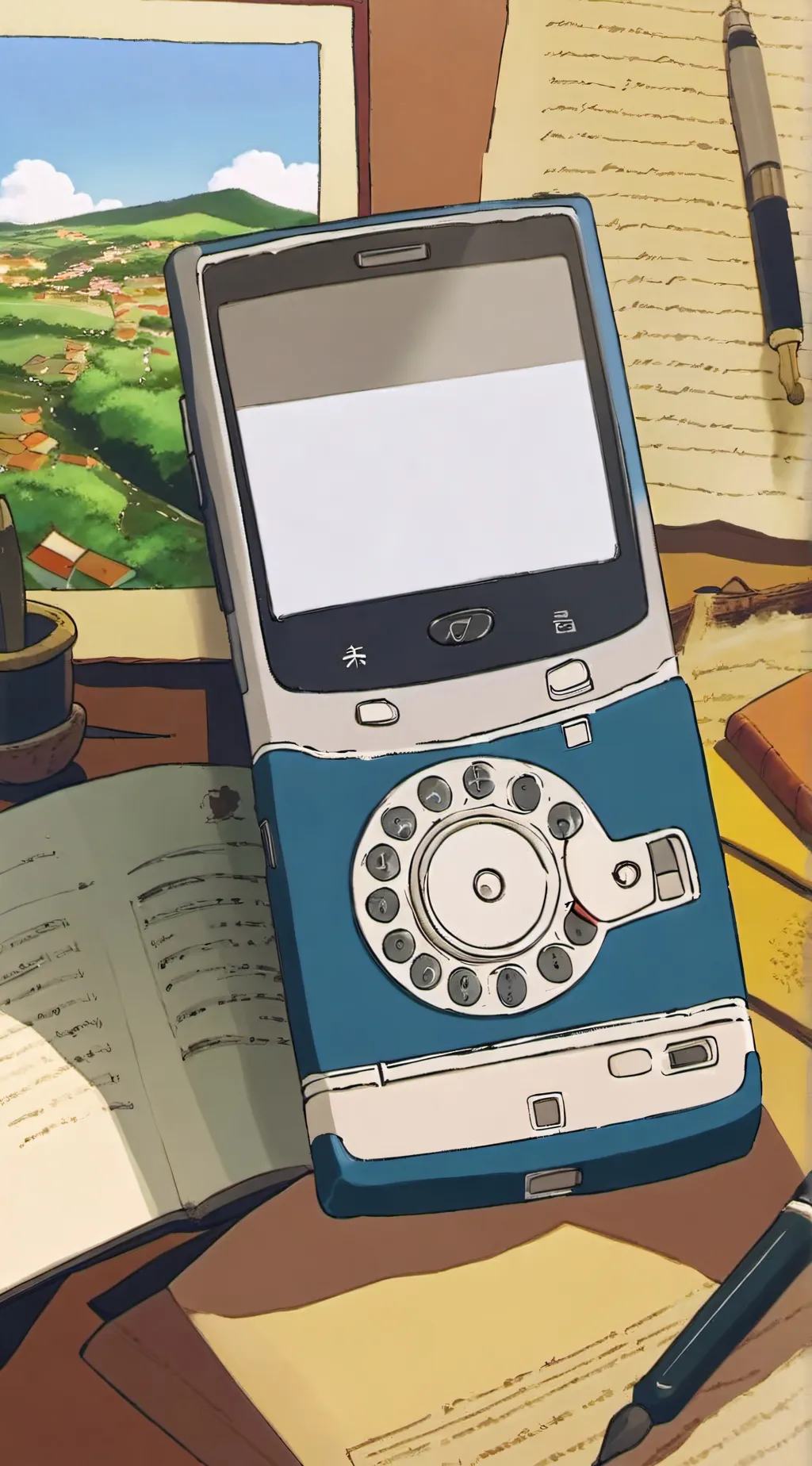 ai character: Phone background