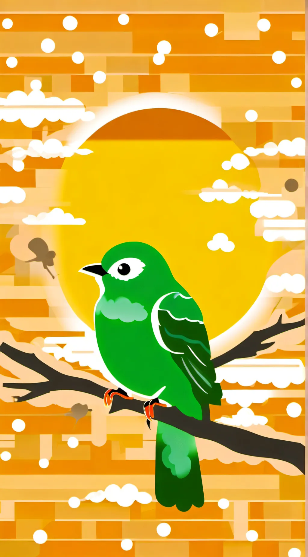 ai character: Duolingo bird background
