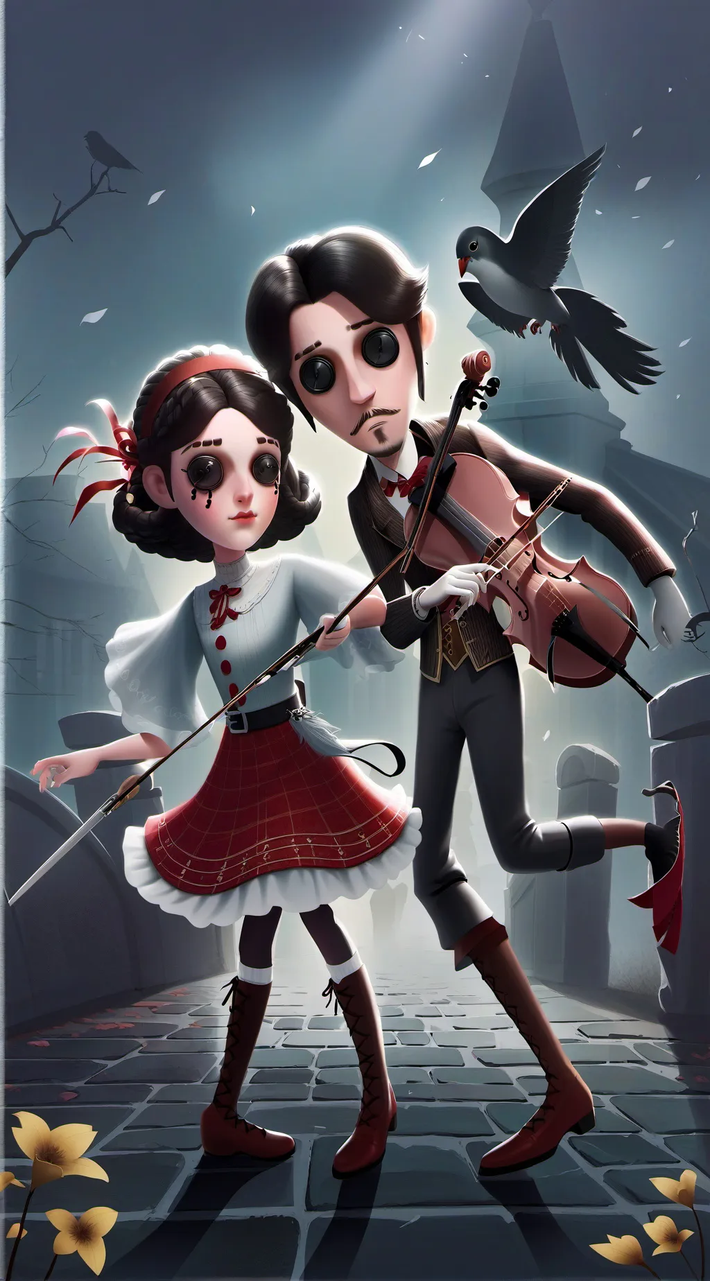 ai character: Nathen and julia background