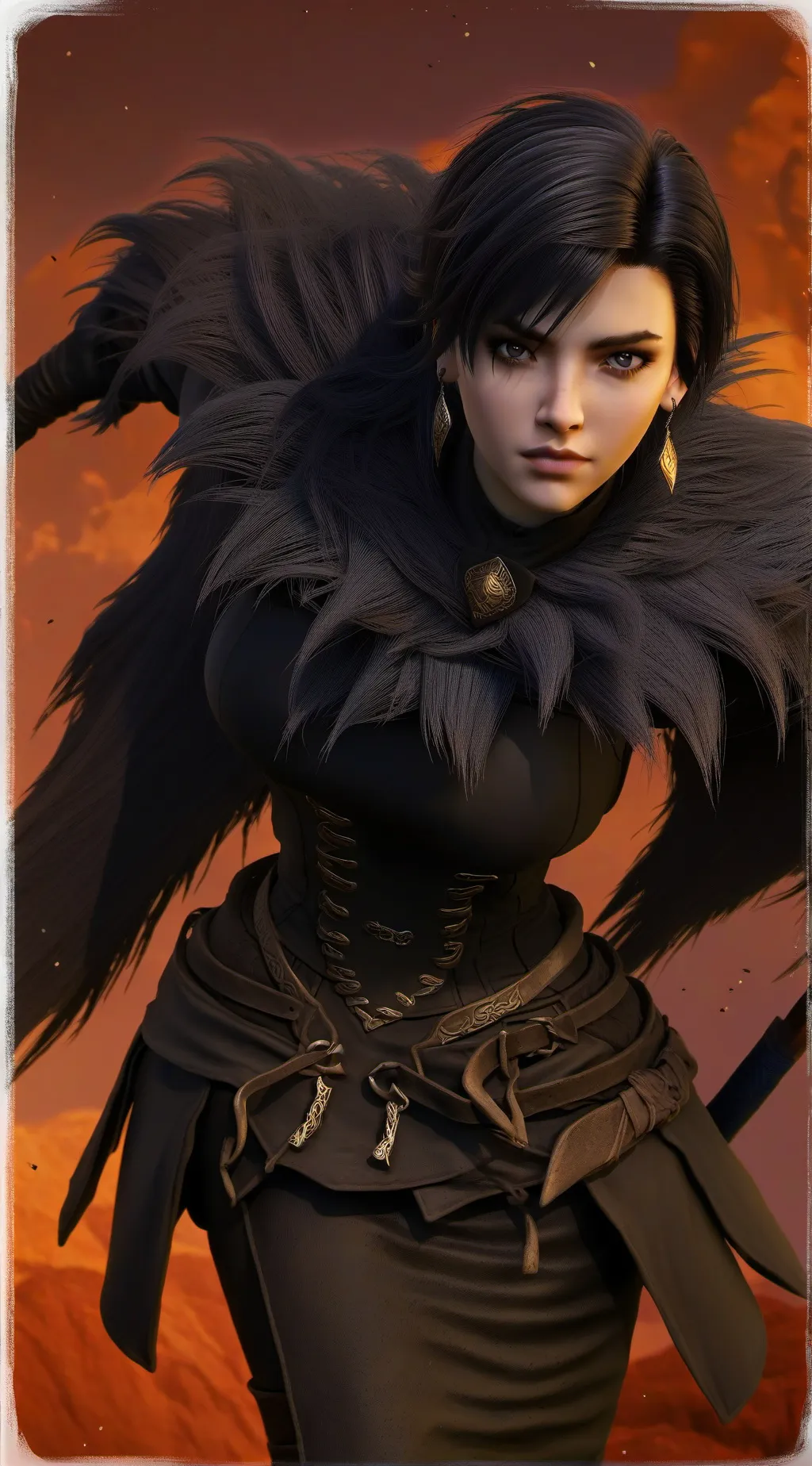 ai character: Raven  background
