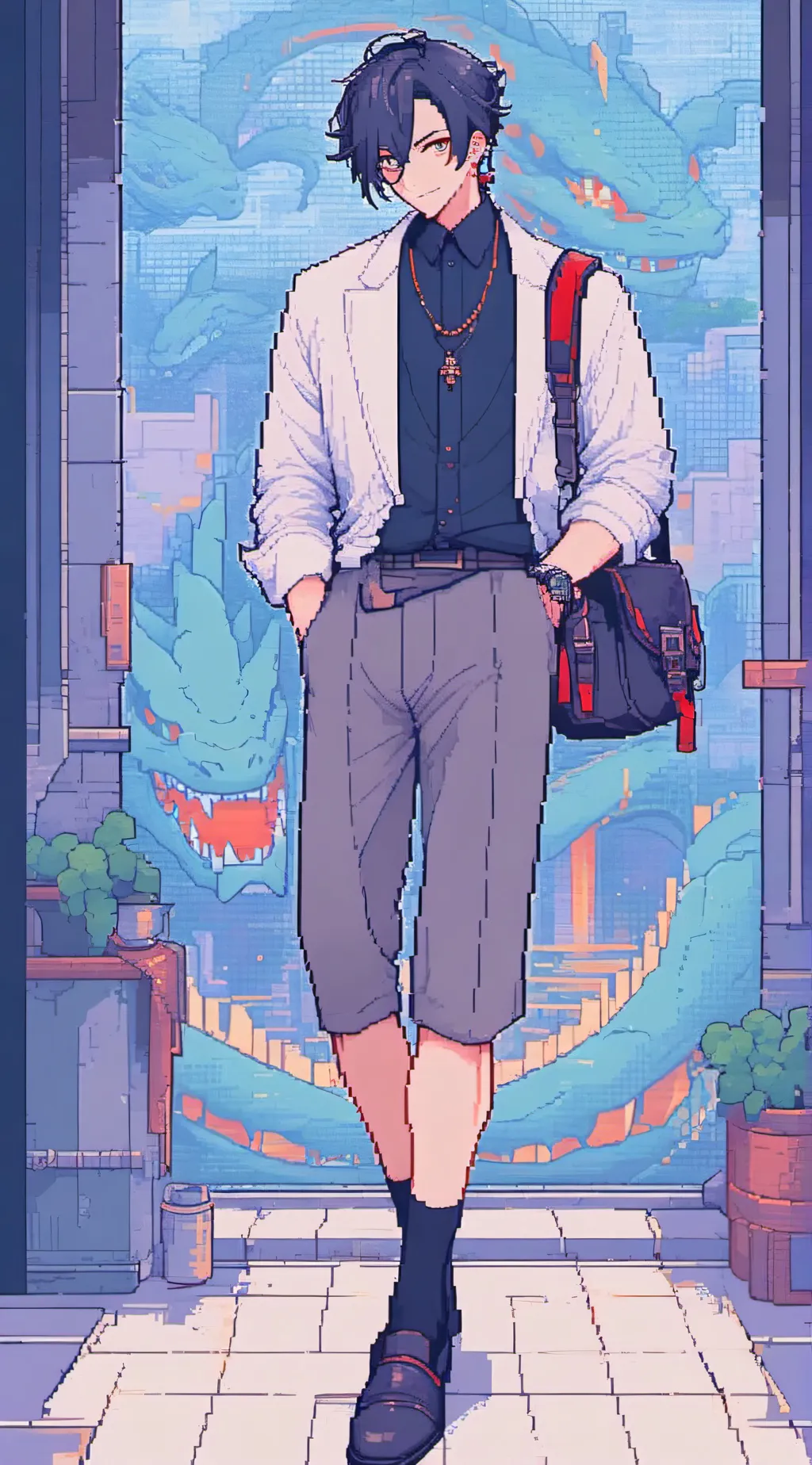 ai character: 😈🖤Fasal😈🖤★ background