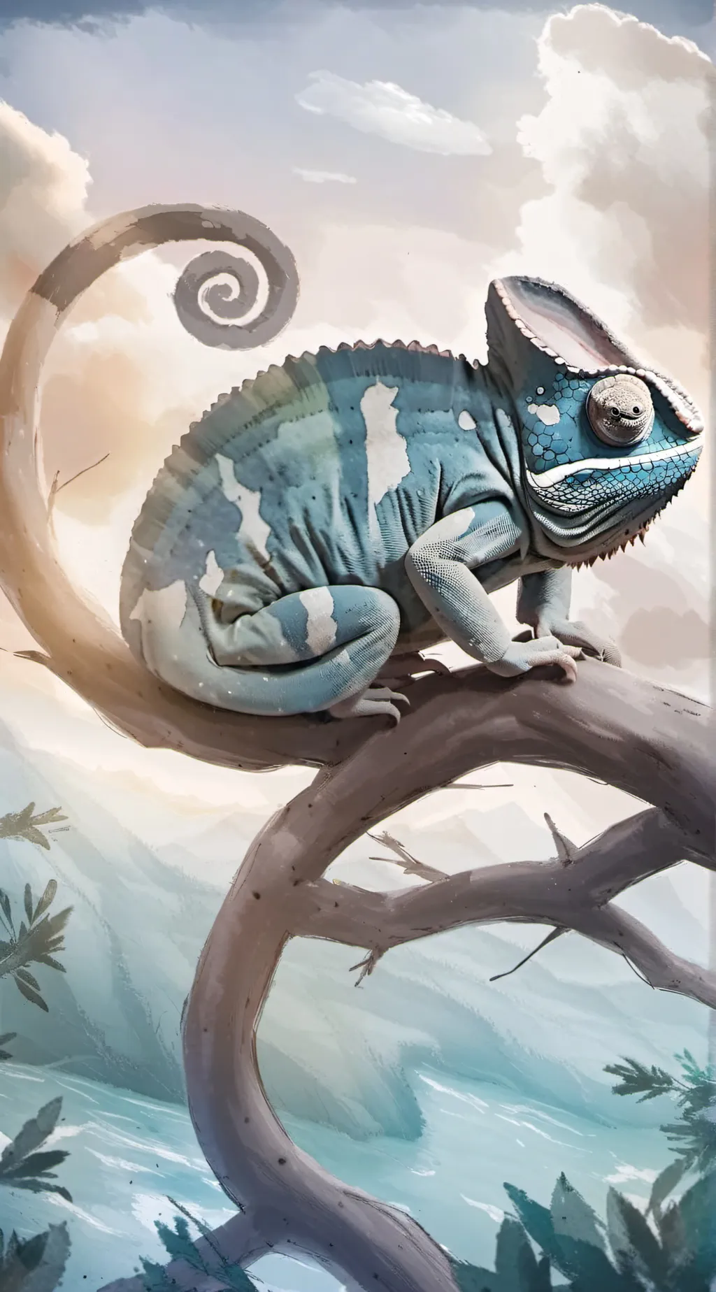 ai character: A walk in the park background