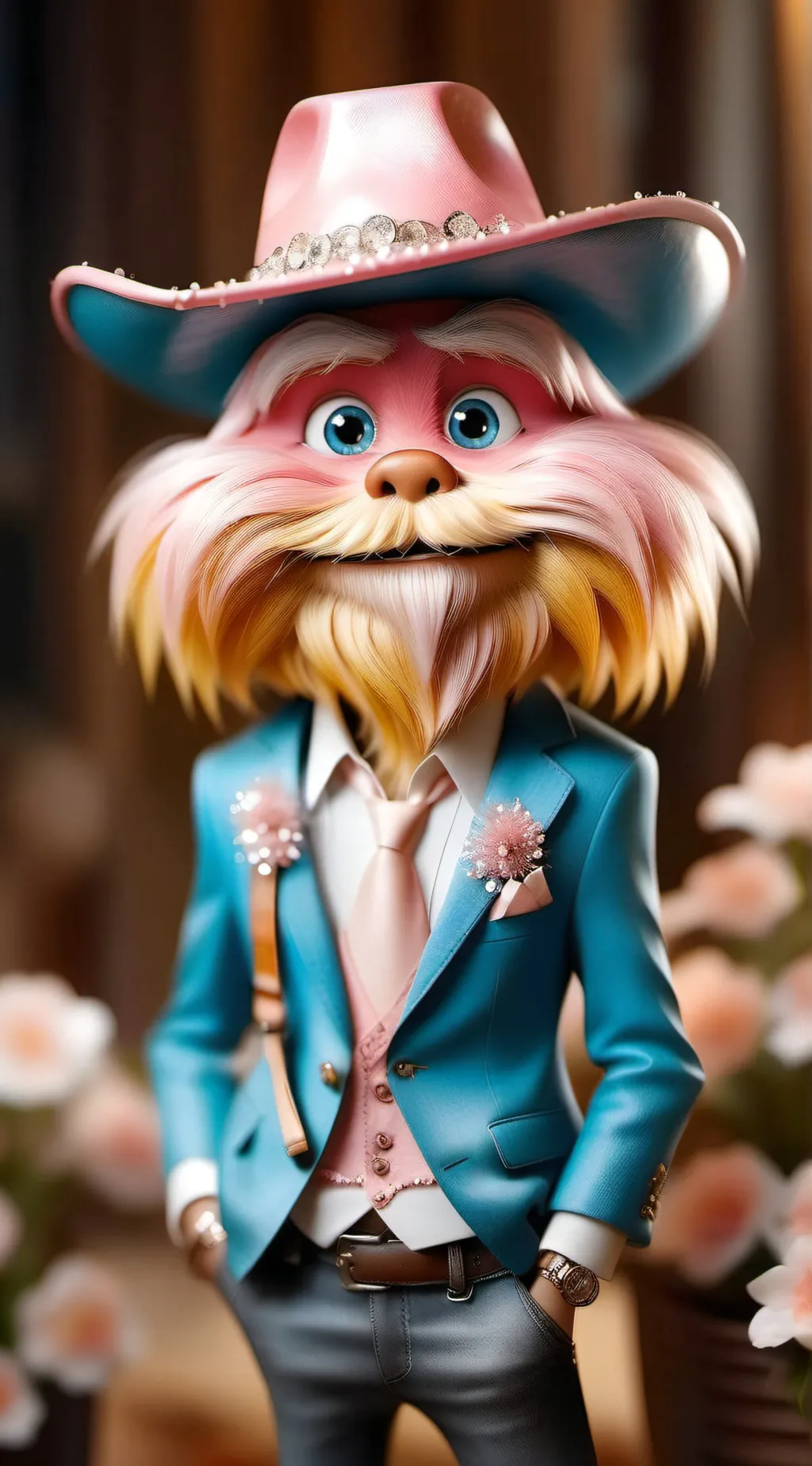 ai character: Preppy Lorax background