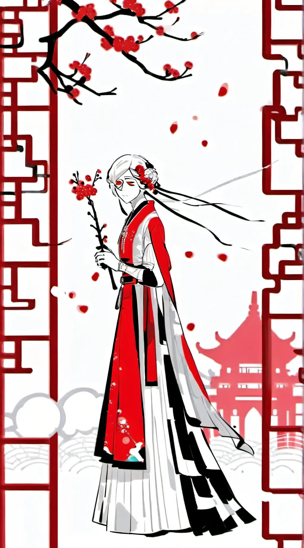 ai character: hh Valentino background