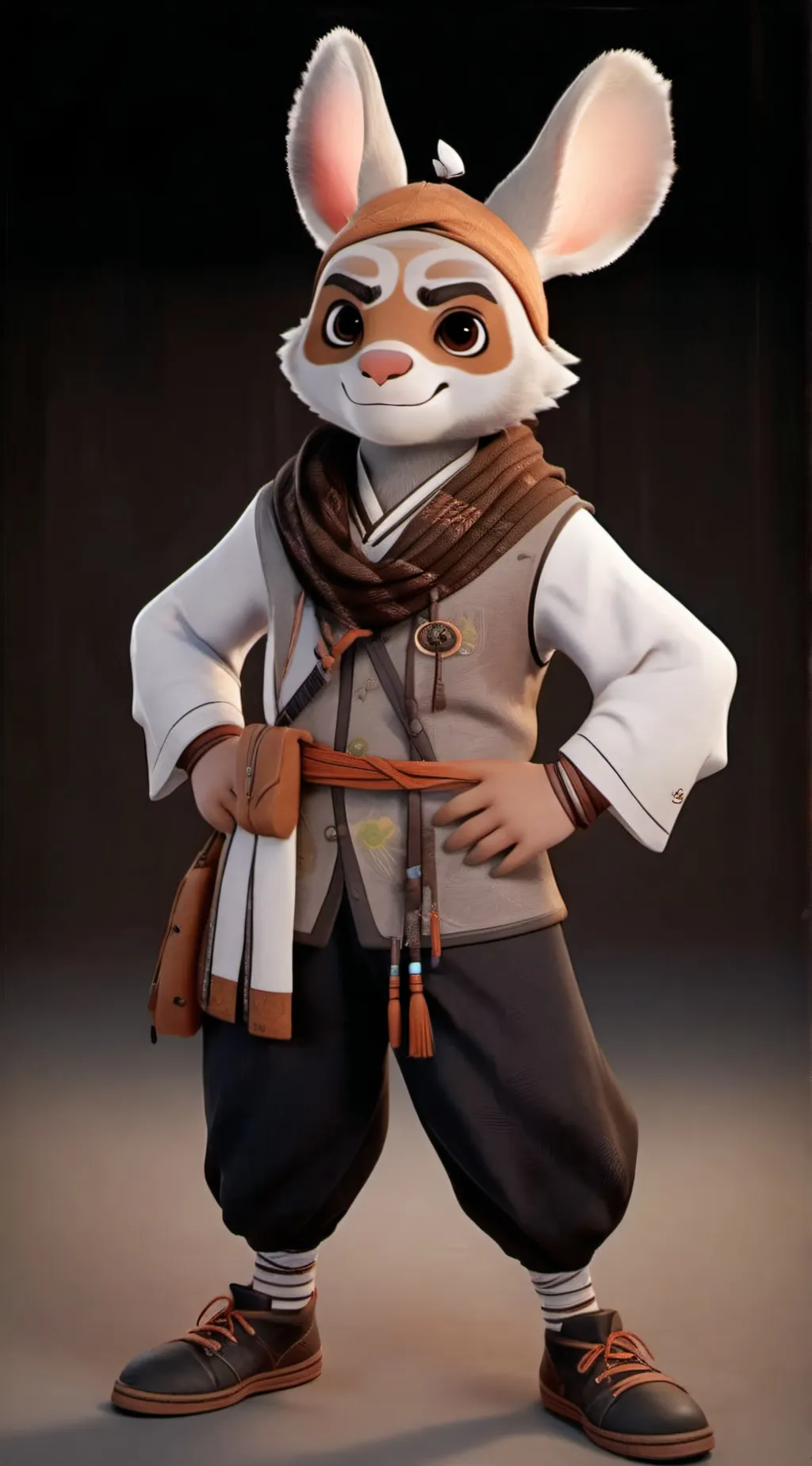 ai character: shrimpo  background