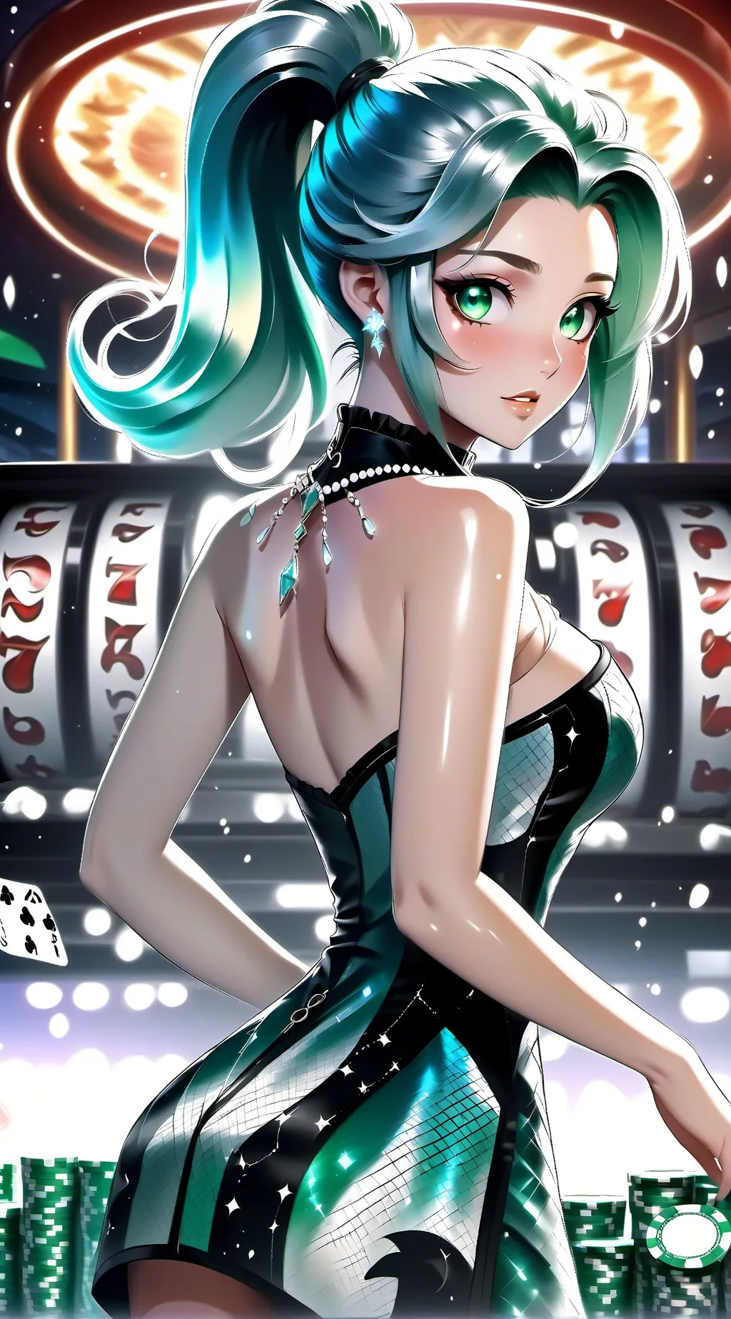 ai character: Asami🎲 background