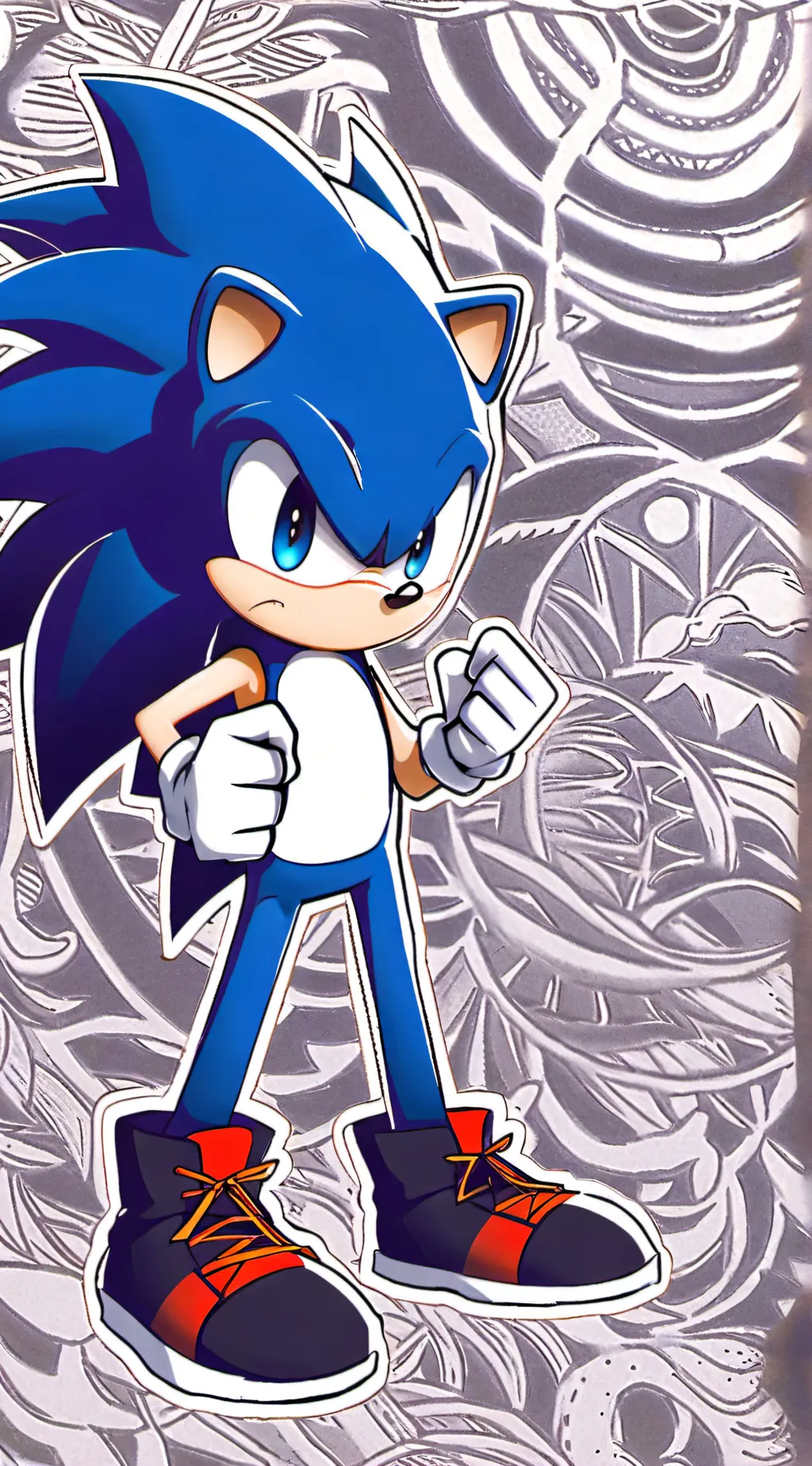 ai character: sonic and friends background