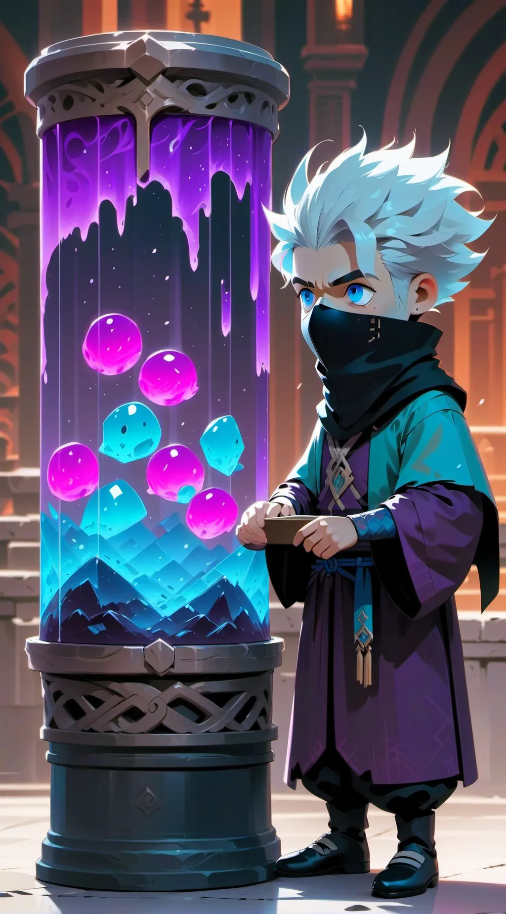 ai character: UnHalloween background