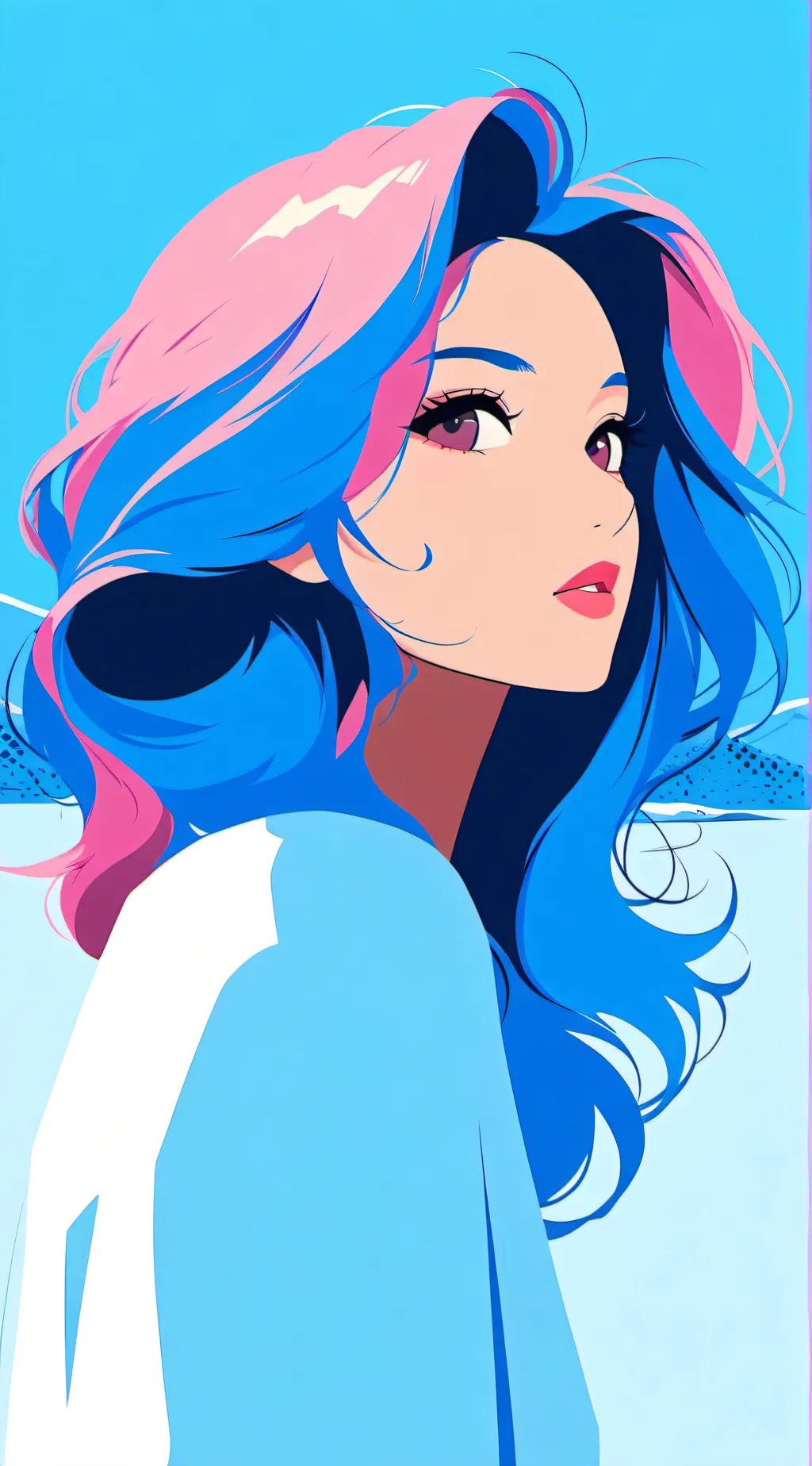 ai character: Yubisaki to Renren background