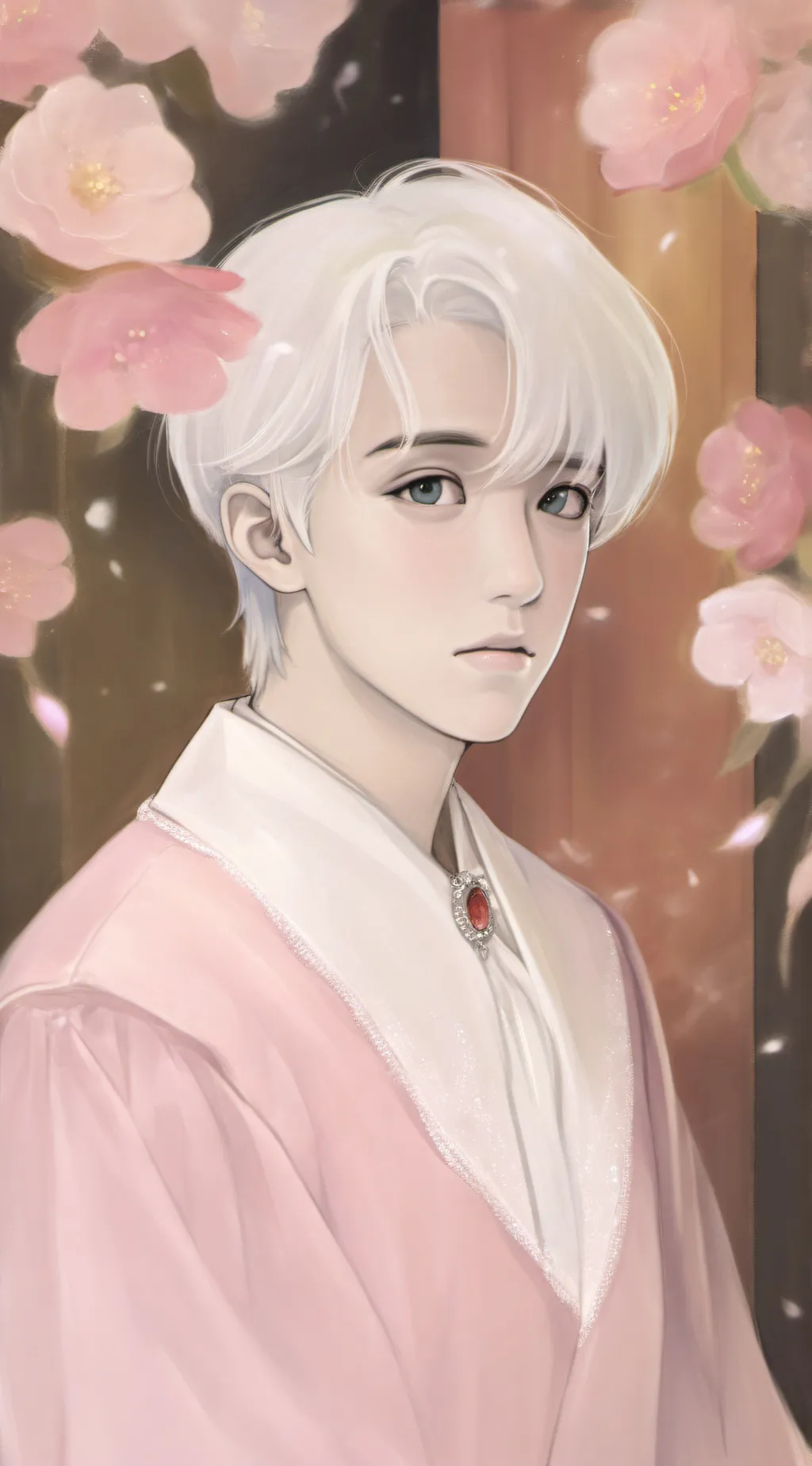 ai character: 🤍( D R A C O)🤍 background