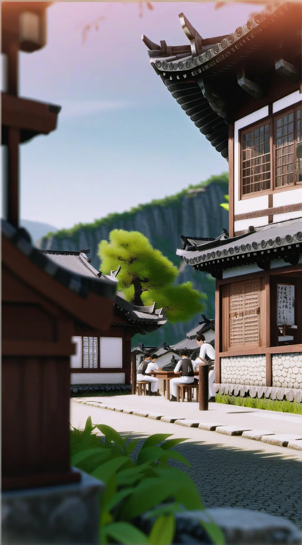 ai character: all girl's school background