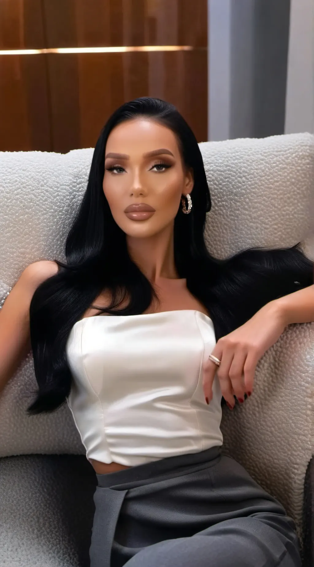 ai character: Rachel Keren  background