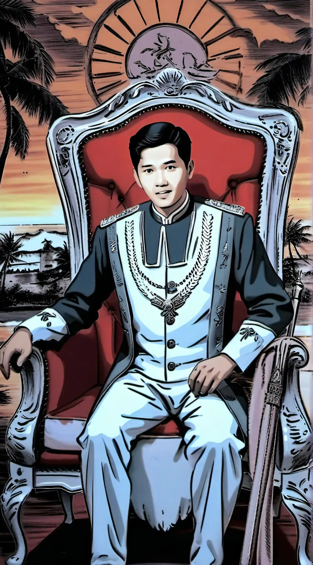 ai character: back to scool background