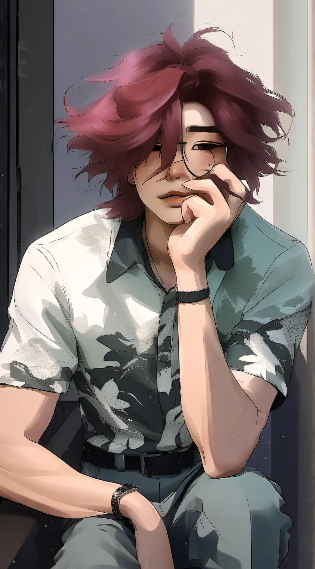 ai character: ℝ𝕚𝕟 background