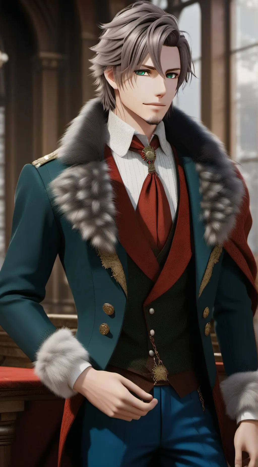 ai character: Keith Alford  background