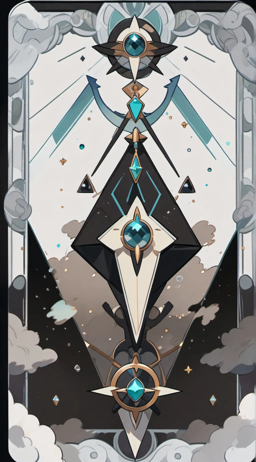 ai character: Turquoise Crystals background