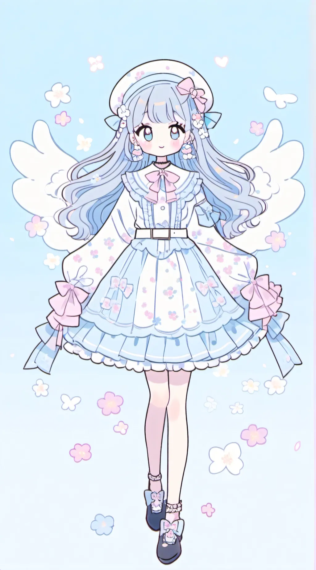 ai character: blueberry background