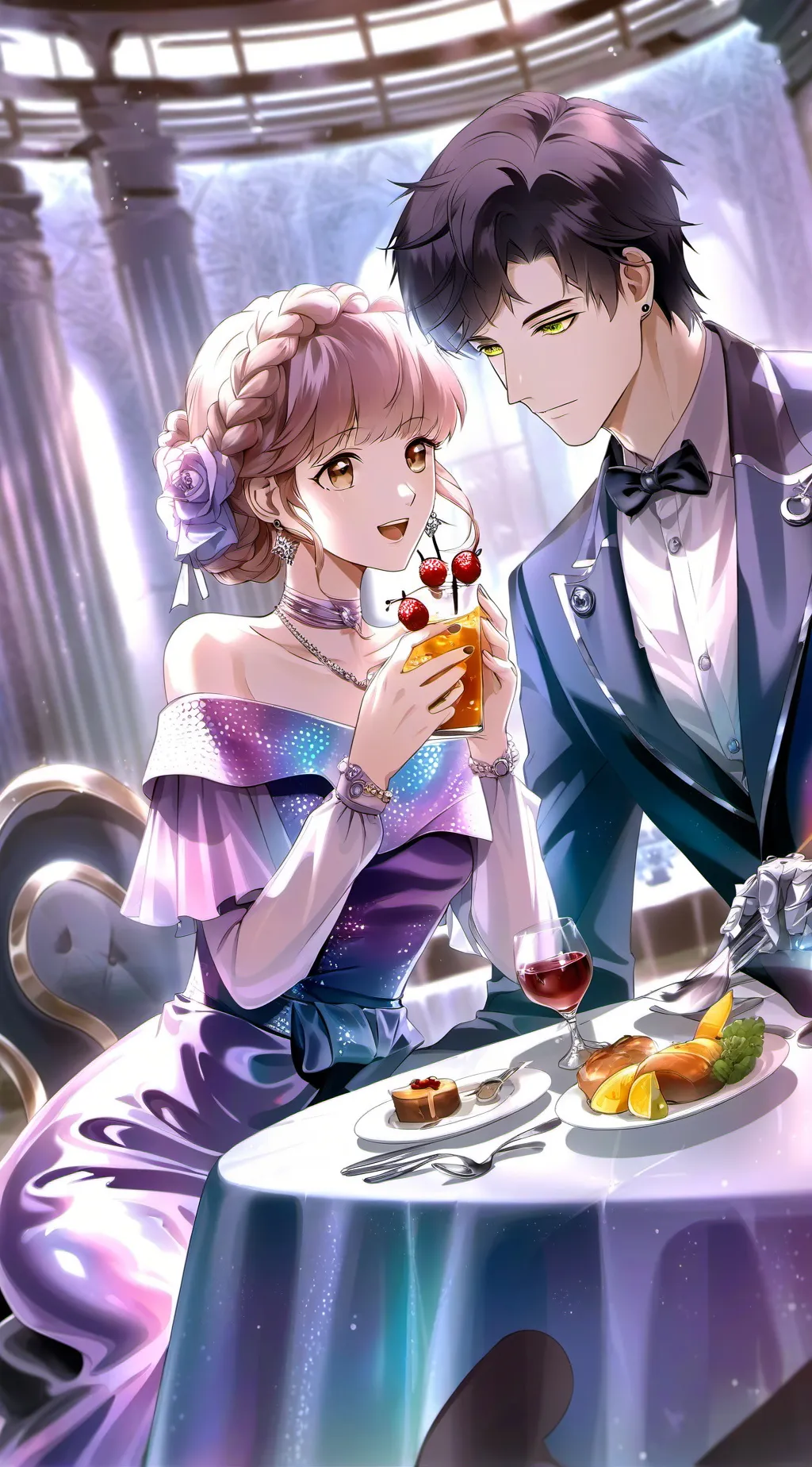 ai character: Love Island background