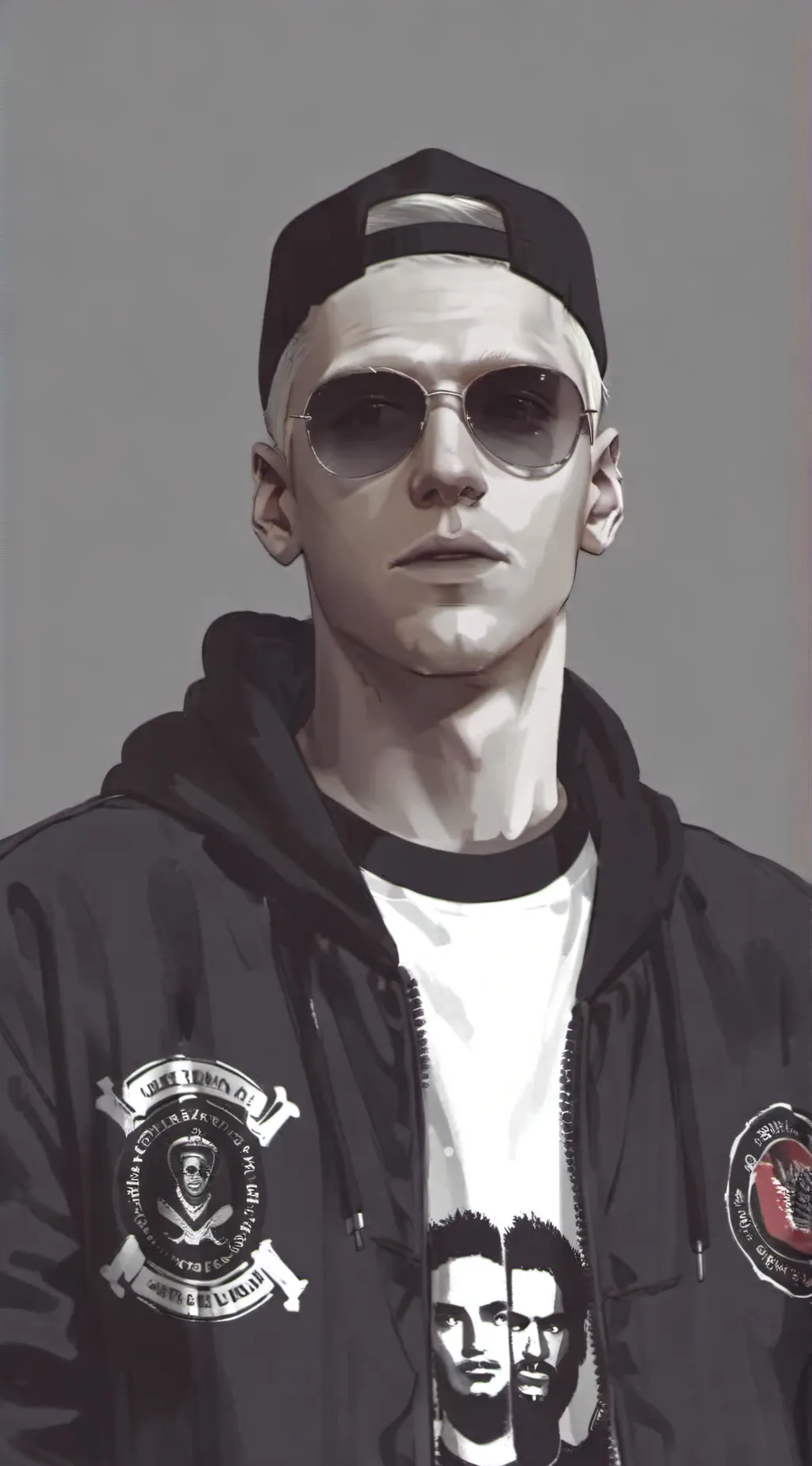 ai character: slim shady background