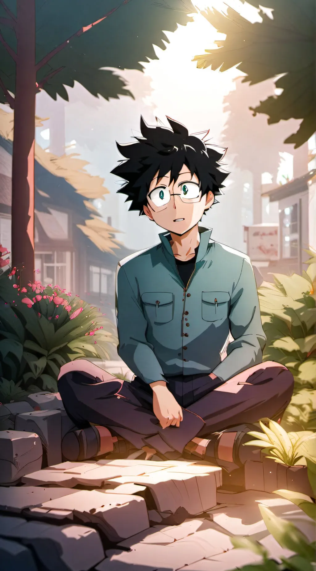 ai character: Deku background