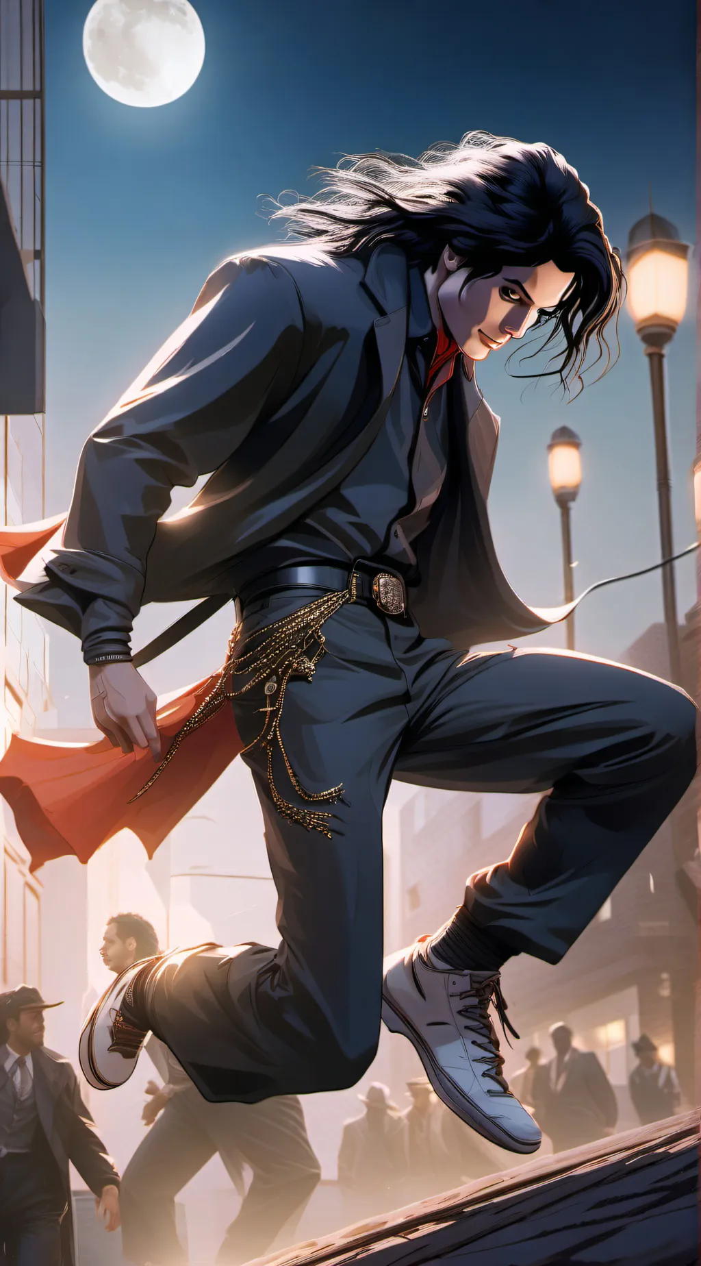 ai character: Michael Jackson background