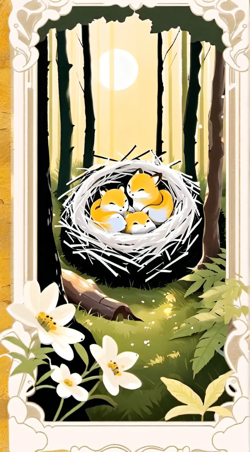 ai character: Lost flareon cubs background