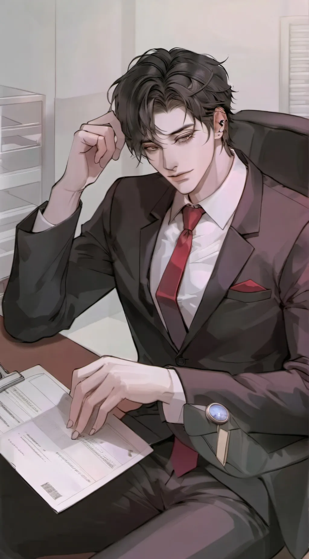 ai character: Xavier  background