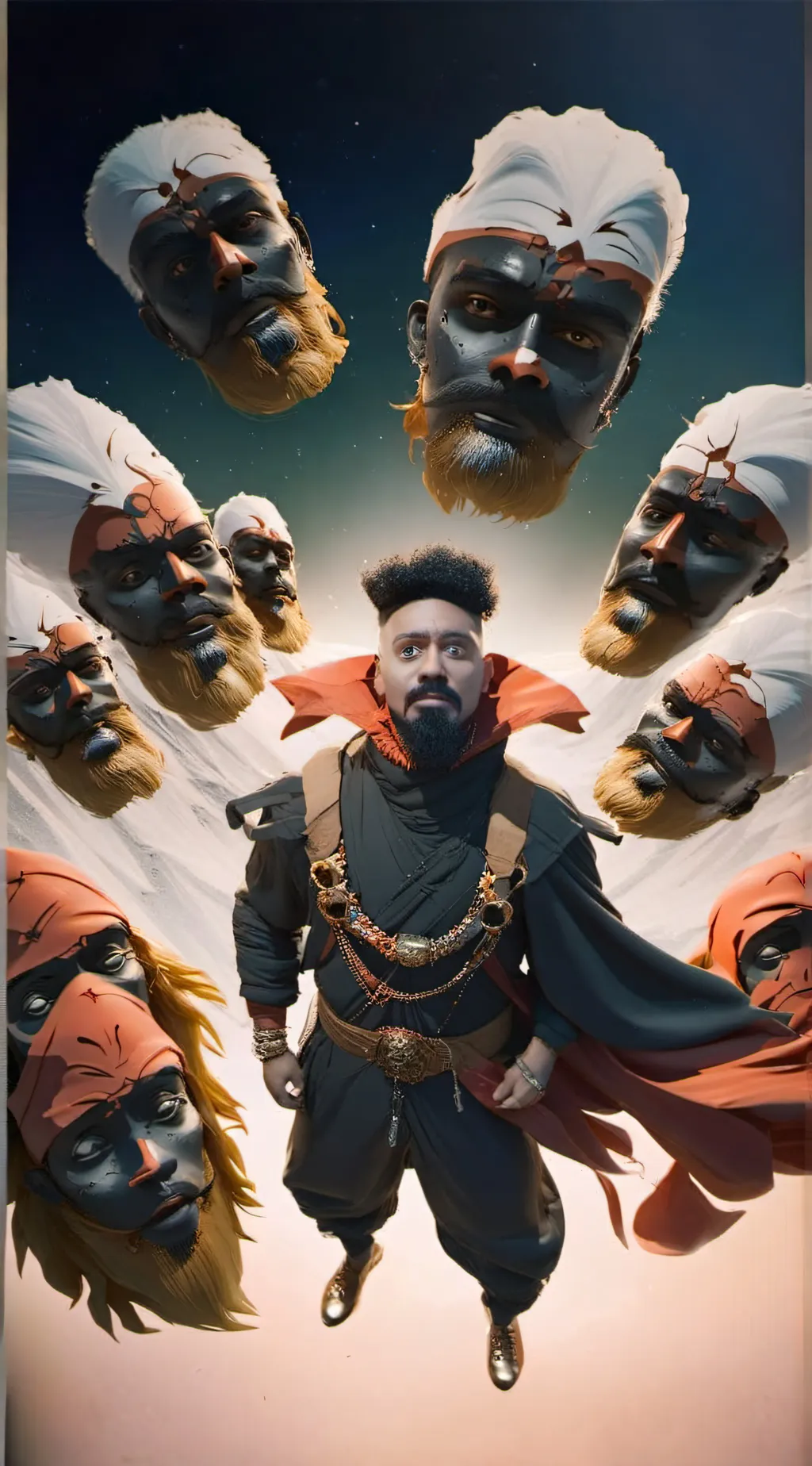 ai character: Hh Halloween!  background