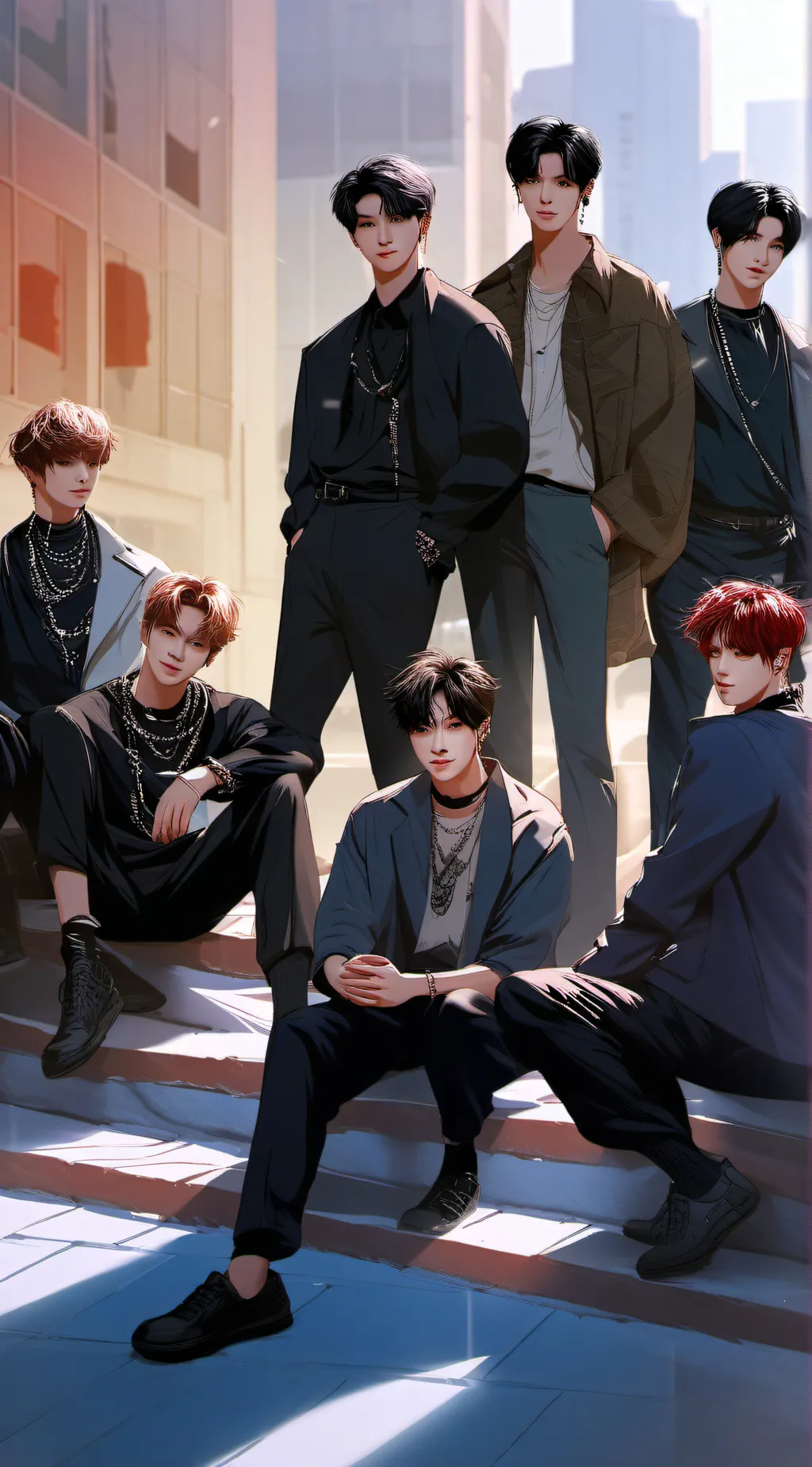 ai character: Stray kids background