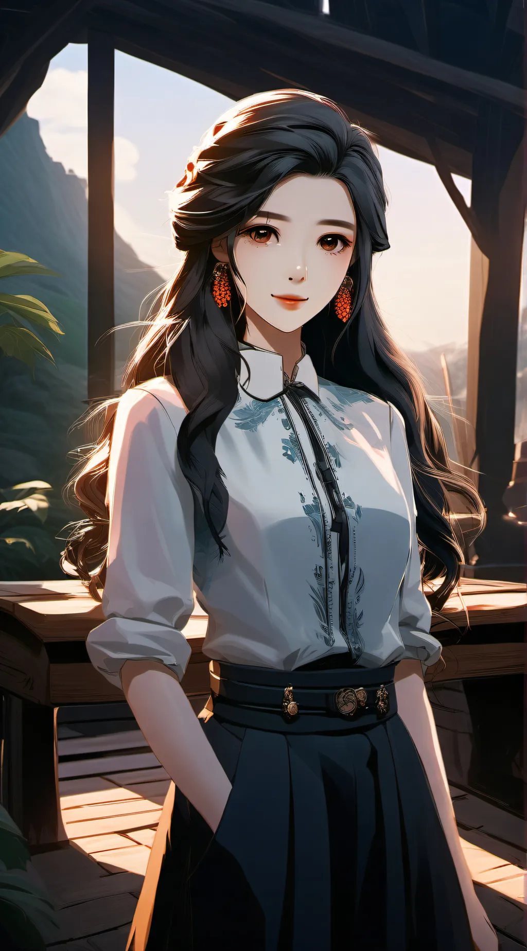 ai character: lily background