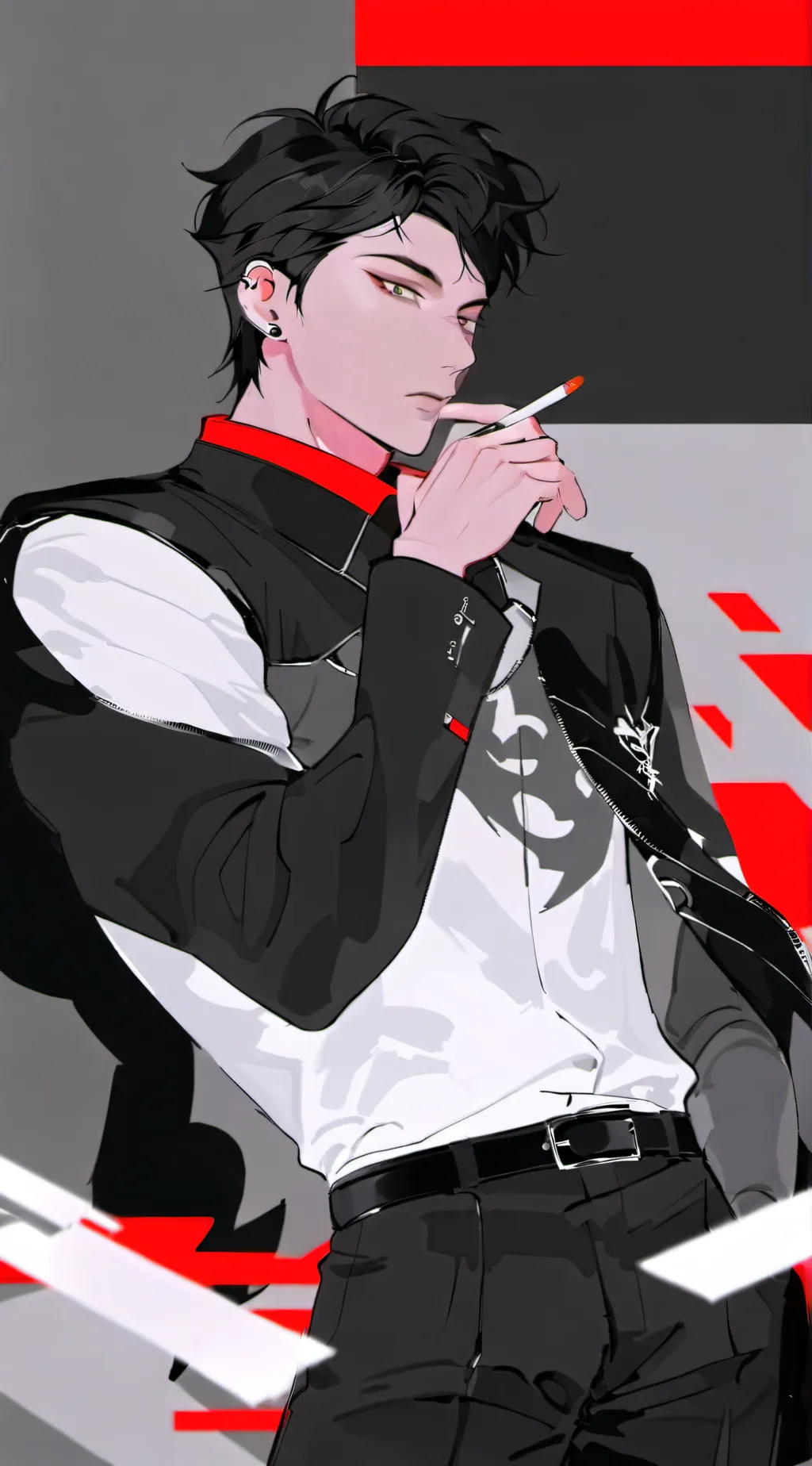 ai character: Kanji  background