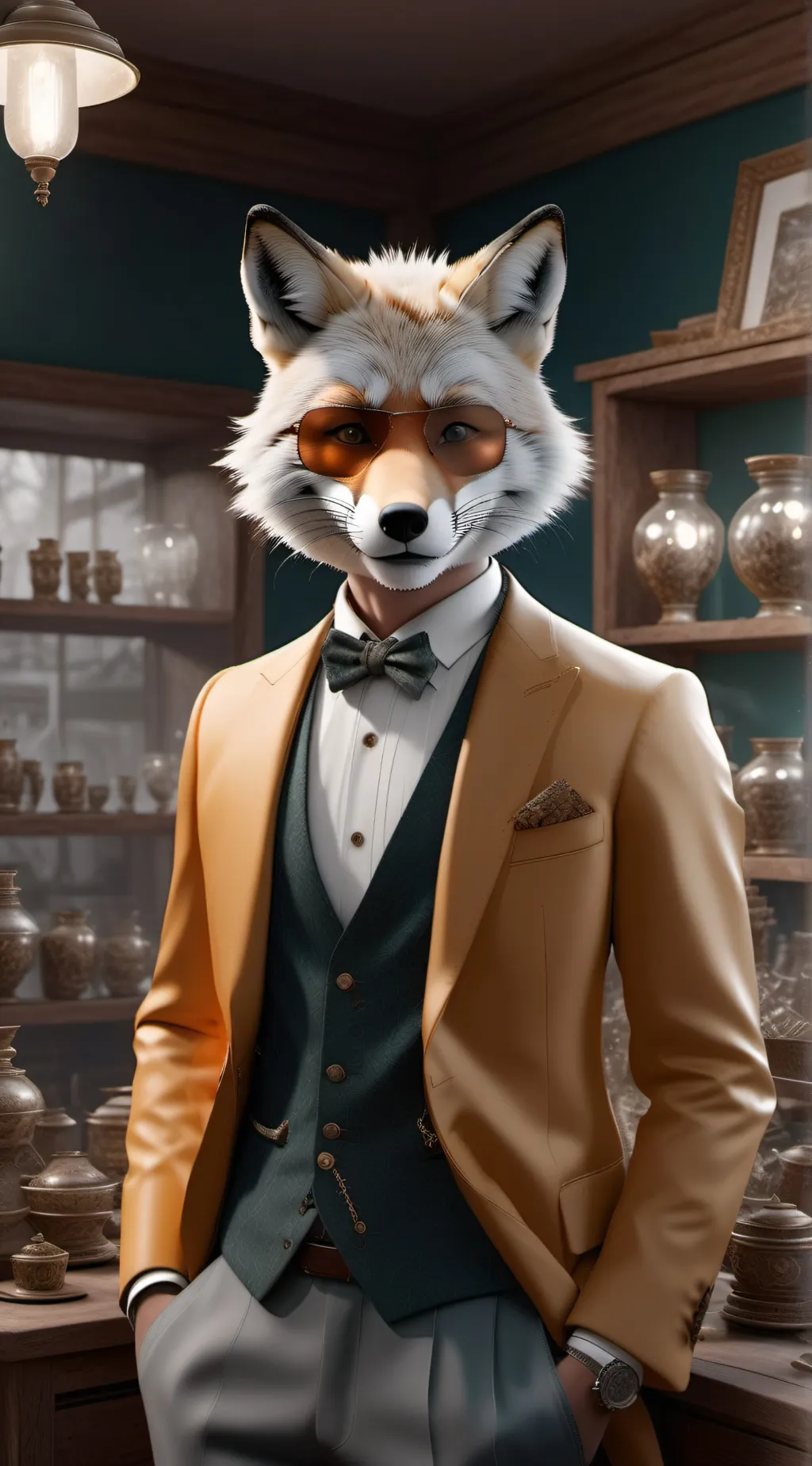 ai character: FOX background