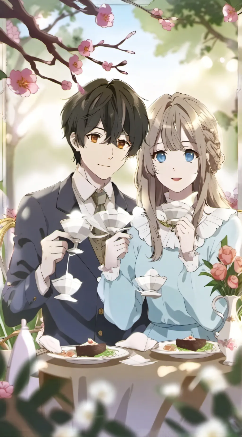 ai character: mia& max background