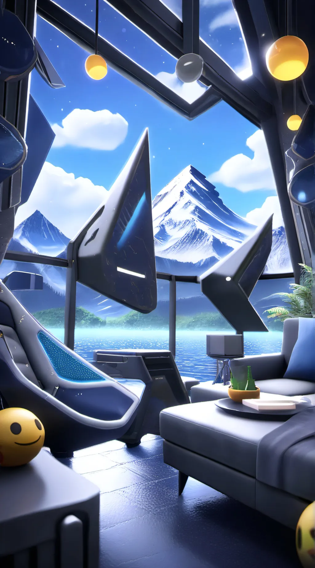 ai character: Emoji talk. background