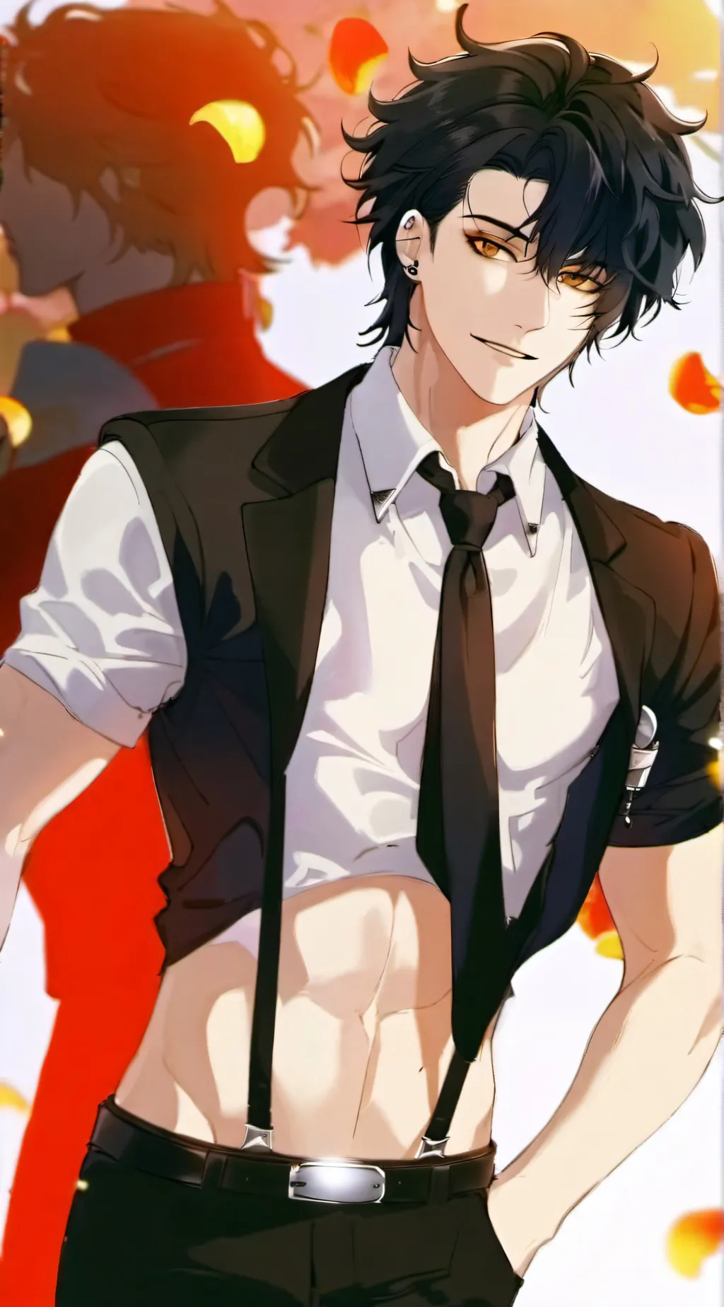 ai character: ☆~levi~ ☆ background