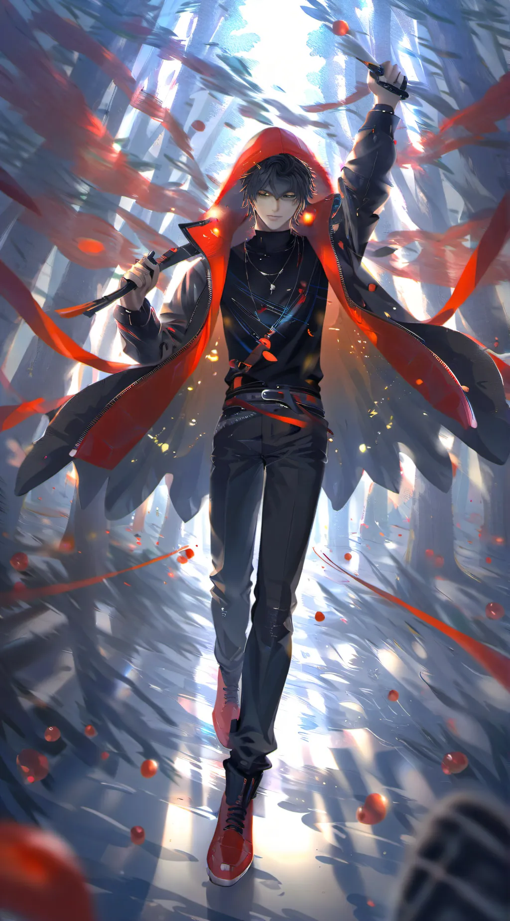 ai character: Redzo John  background