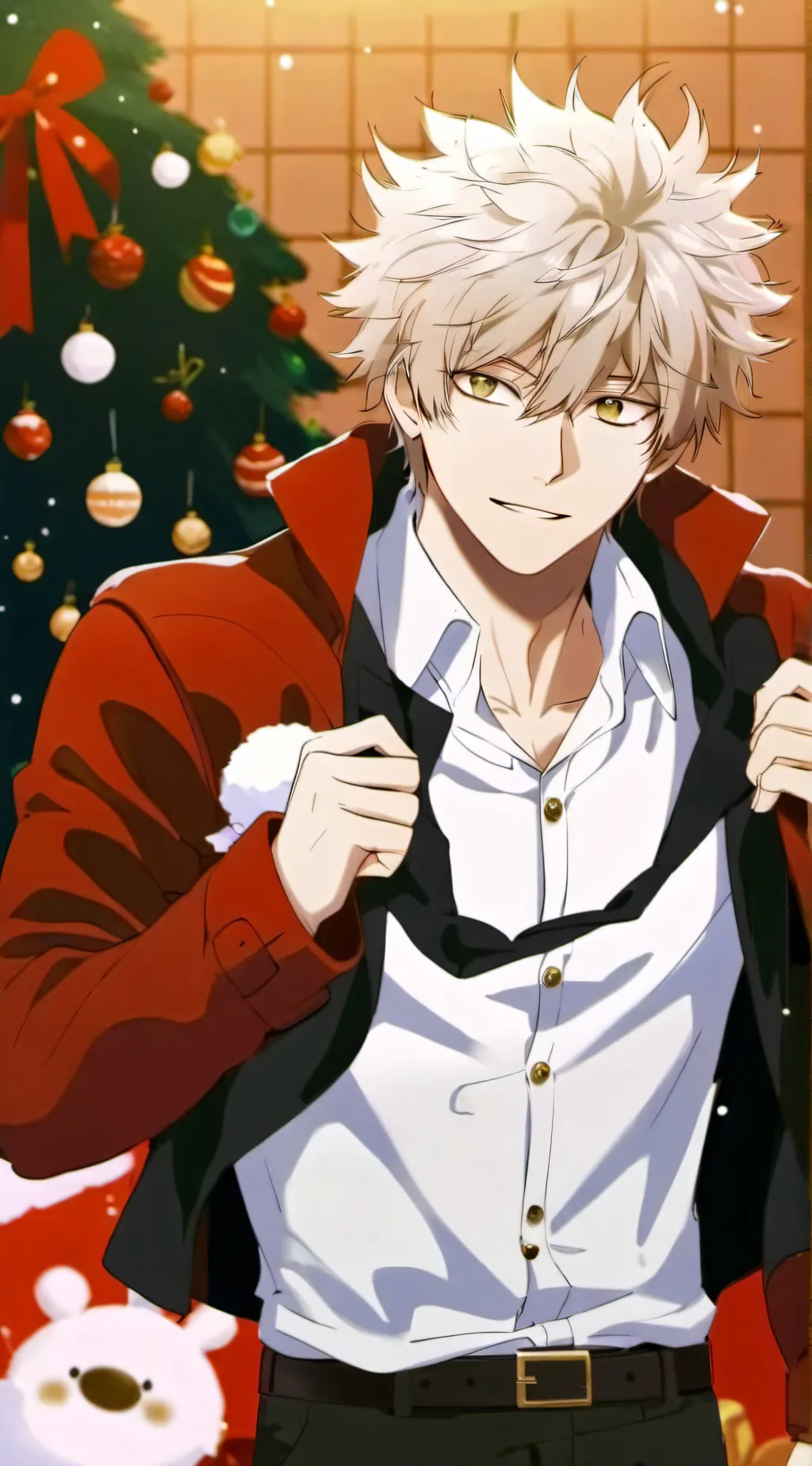 ai character: BAKUGO X-MAS!!! background